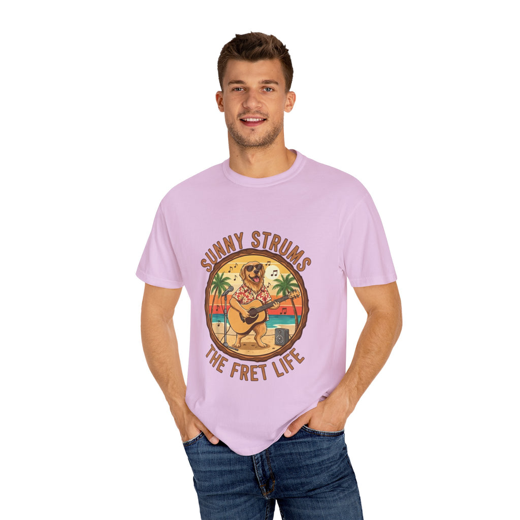 Sunny Strums: Golden Retriever Acoustic Serenade Tee