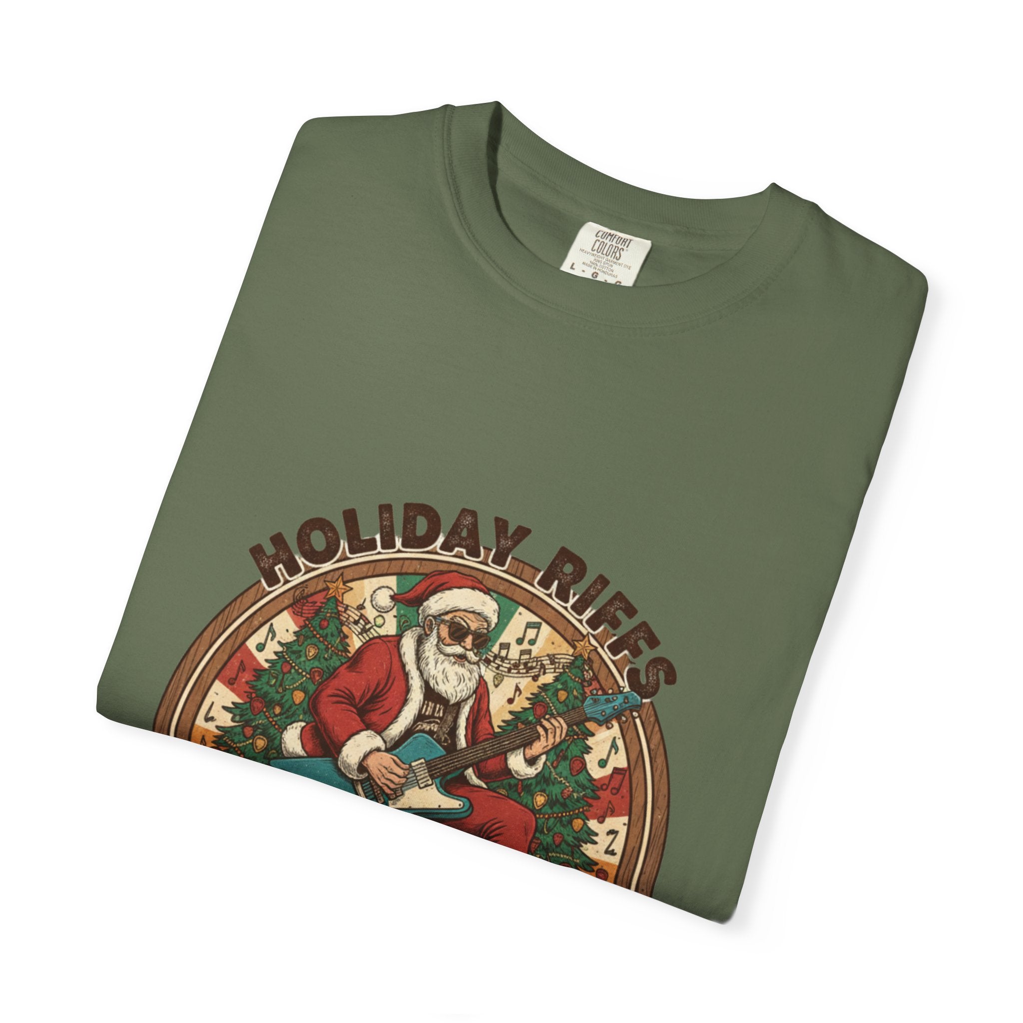 Holiday Riffs T-Shirt | Funny Christmas Guitar Music Tee