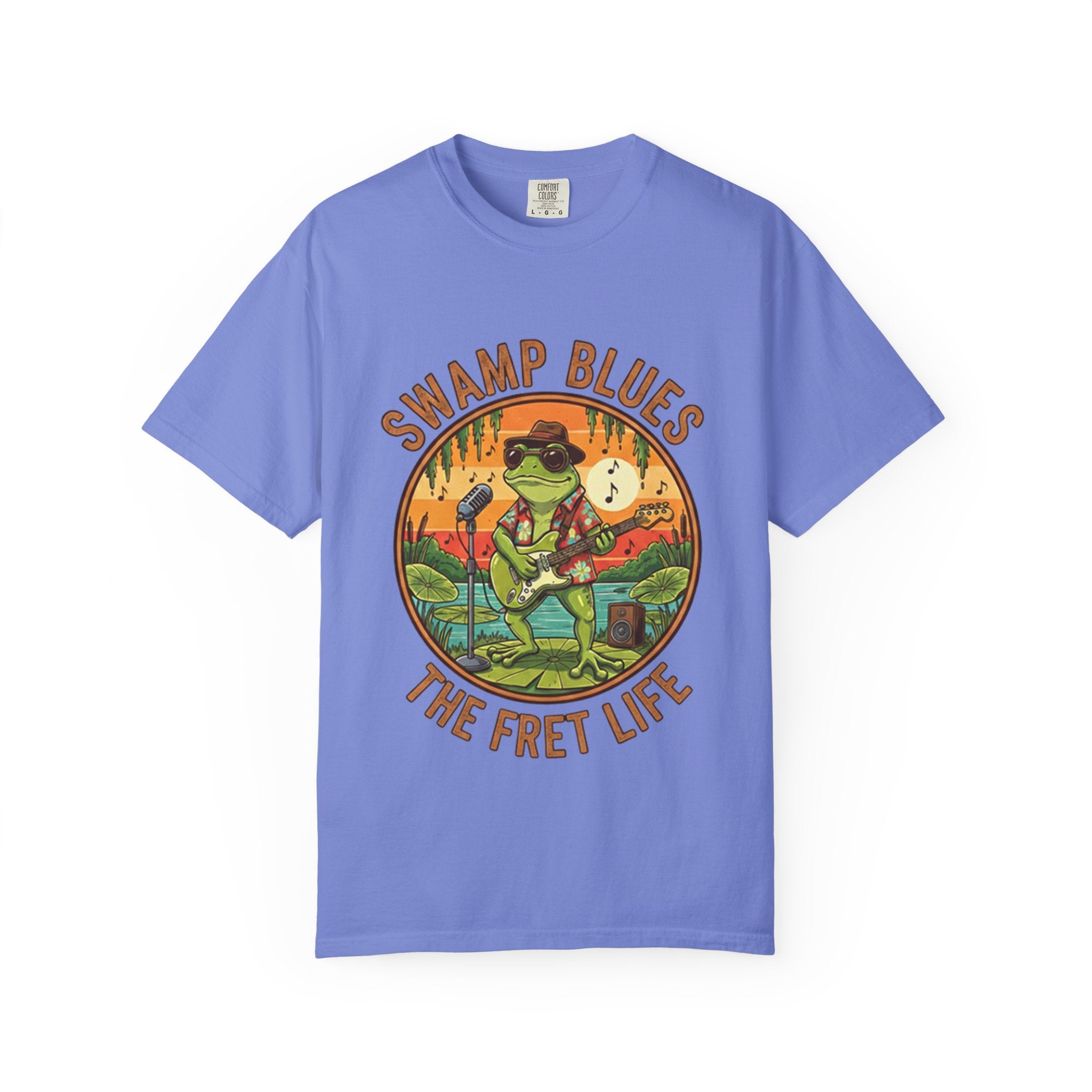 Swamp Blues: Ribbitin' Riffs Fret Life Tee