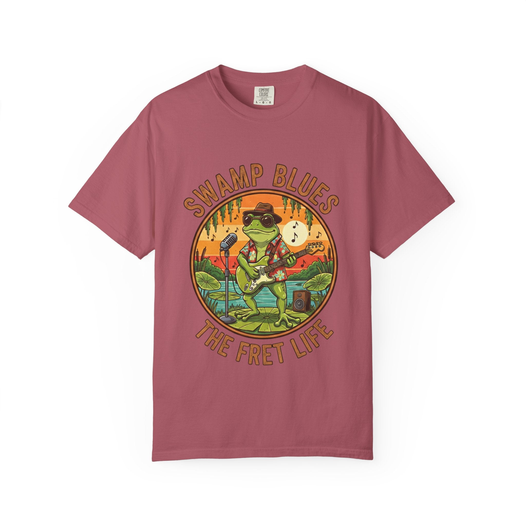 Swamp Blues: Ribbitin' Riffs Fret Life Tee