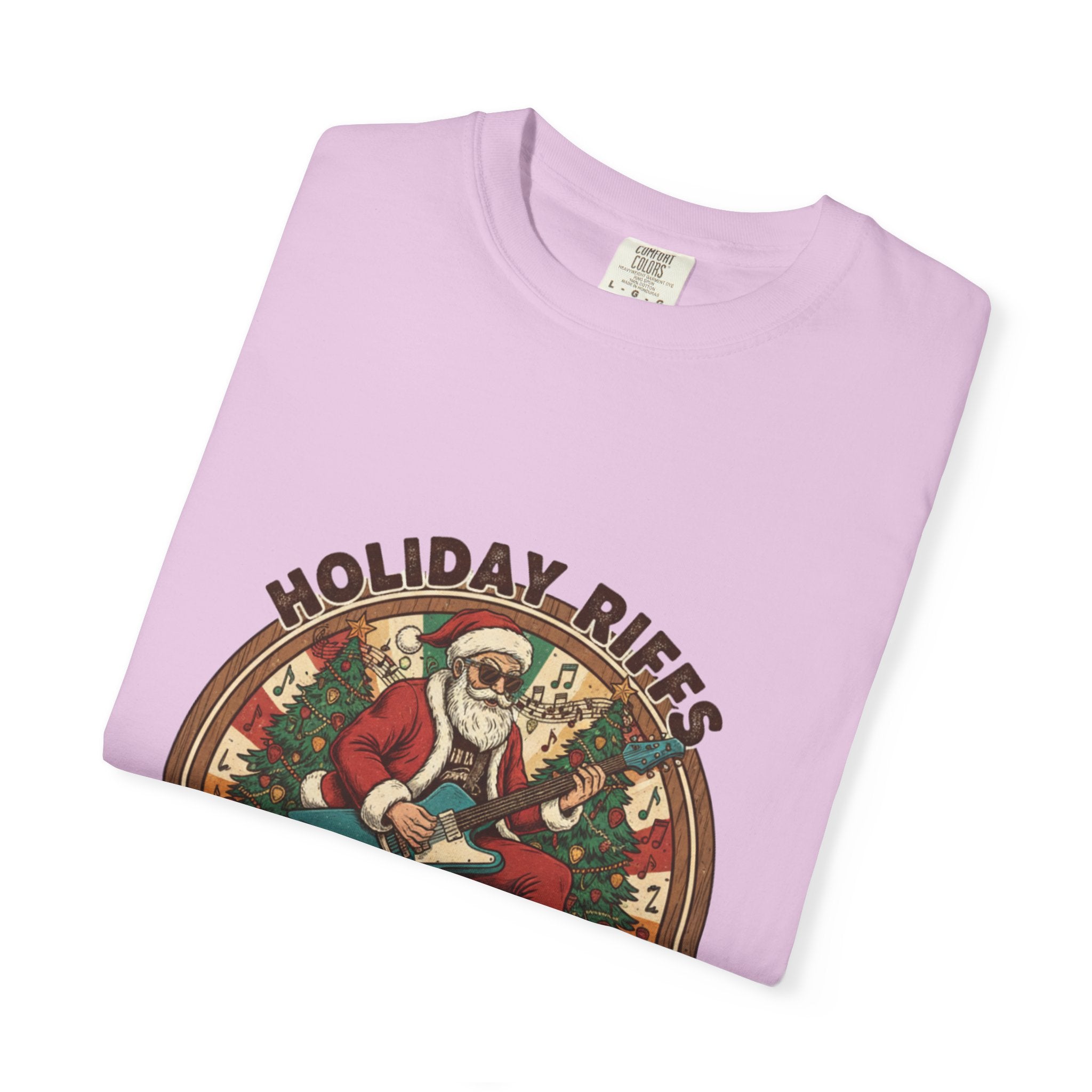 Holiday Riffs T-Shirt | Funny Christmas Guitar Music Tee