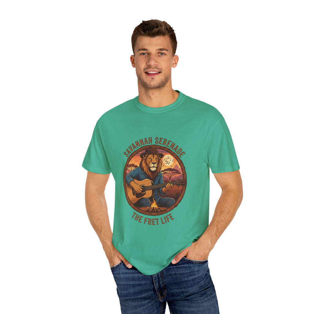 Savannah Serenade: The King of the Jungle's Fret Life Tee