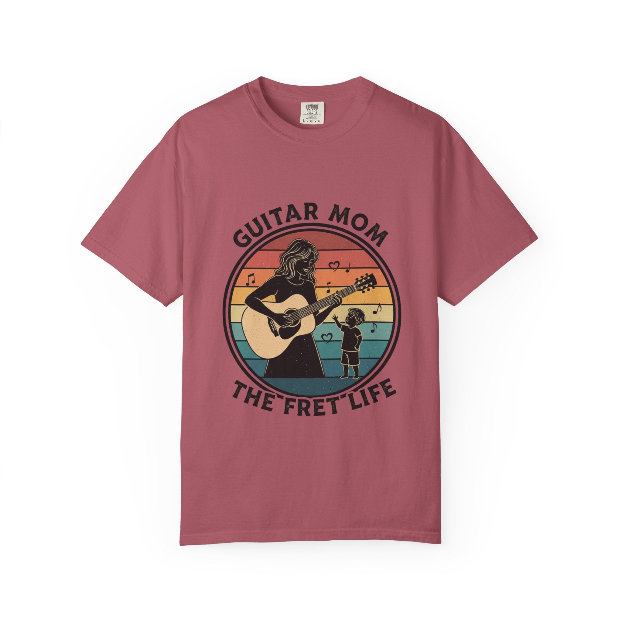 Guitar Mom: The Fret Life Acoustic Silhouette Tee