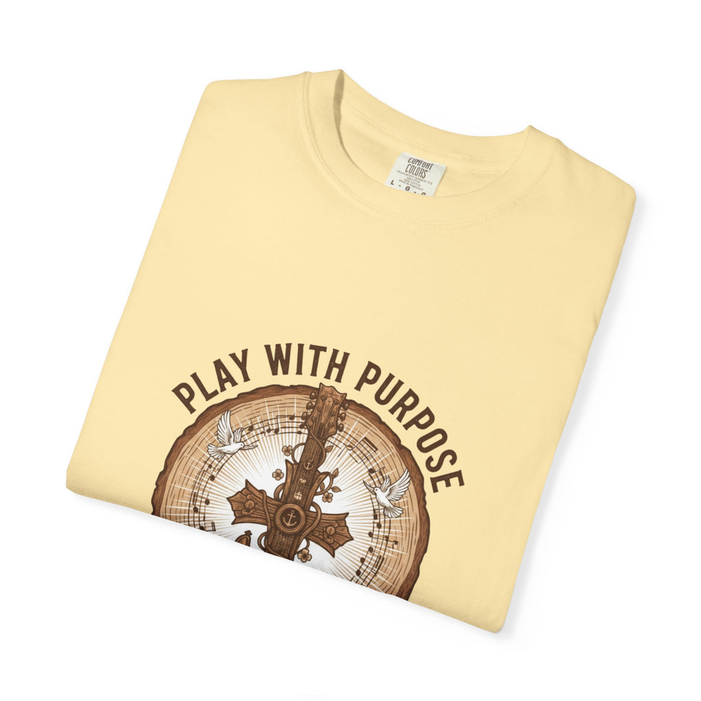 Play With Purpose Christian T-Shirt | Music Ministry Guitar Tee