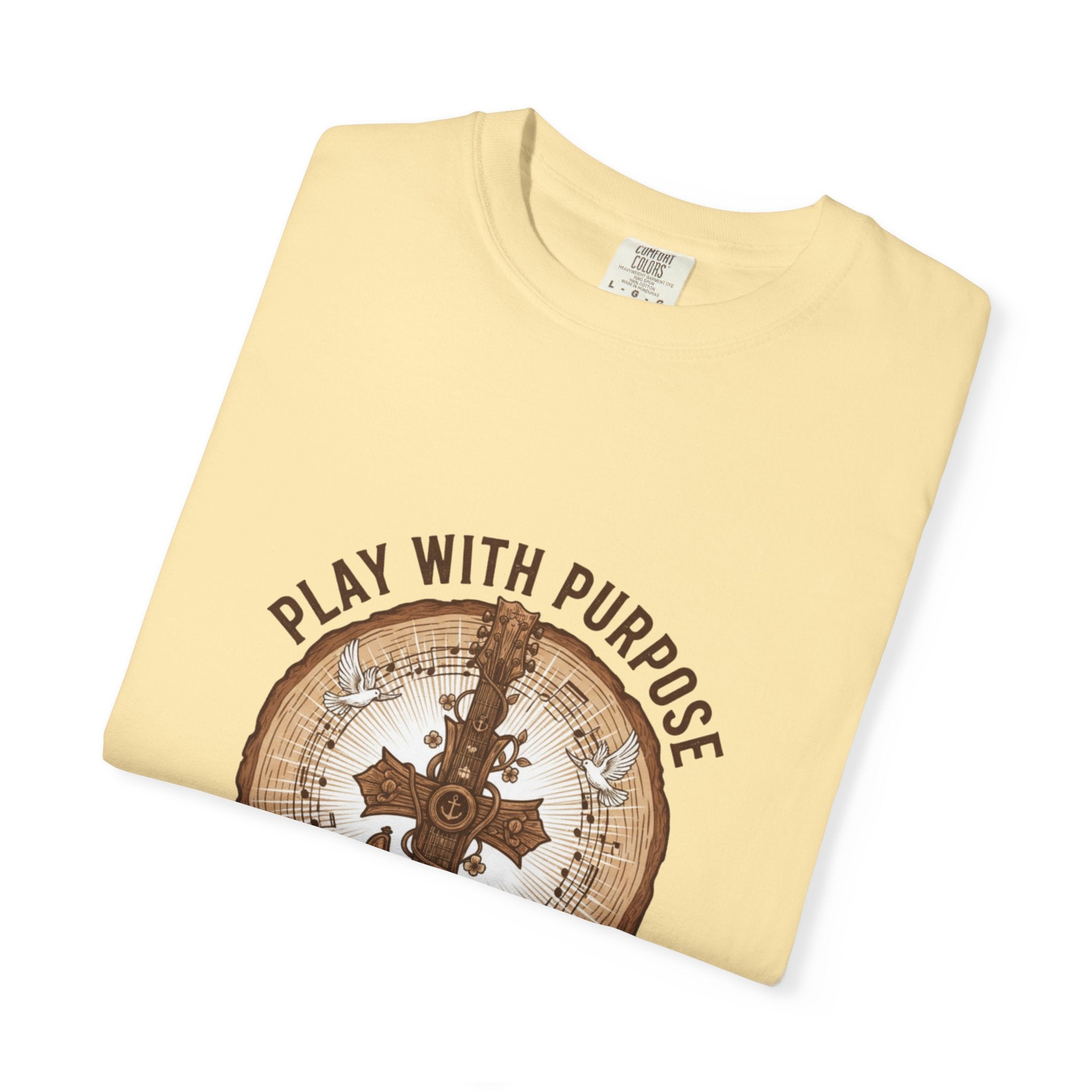 Play With Purpose Christian T-Shirt | Music Ministry Guitar Tee