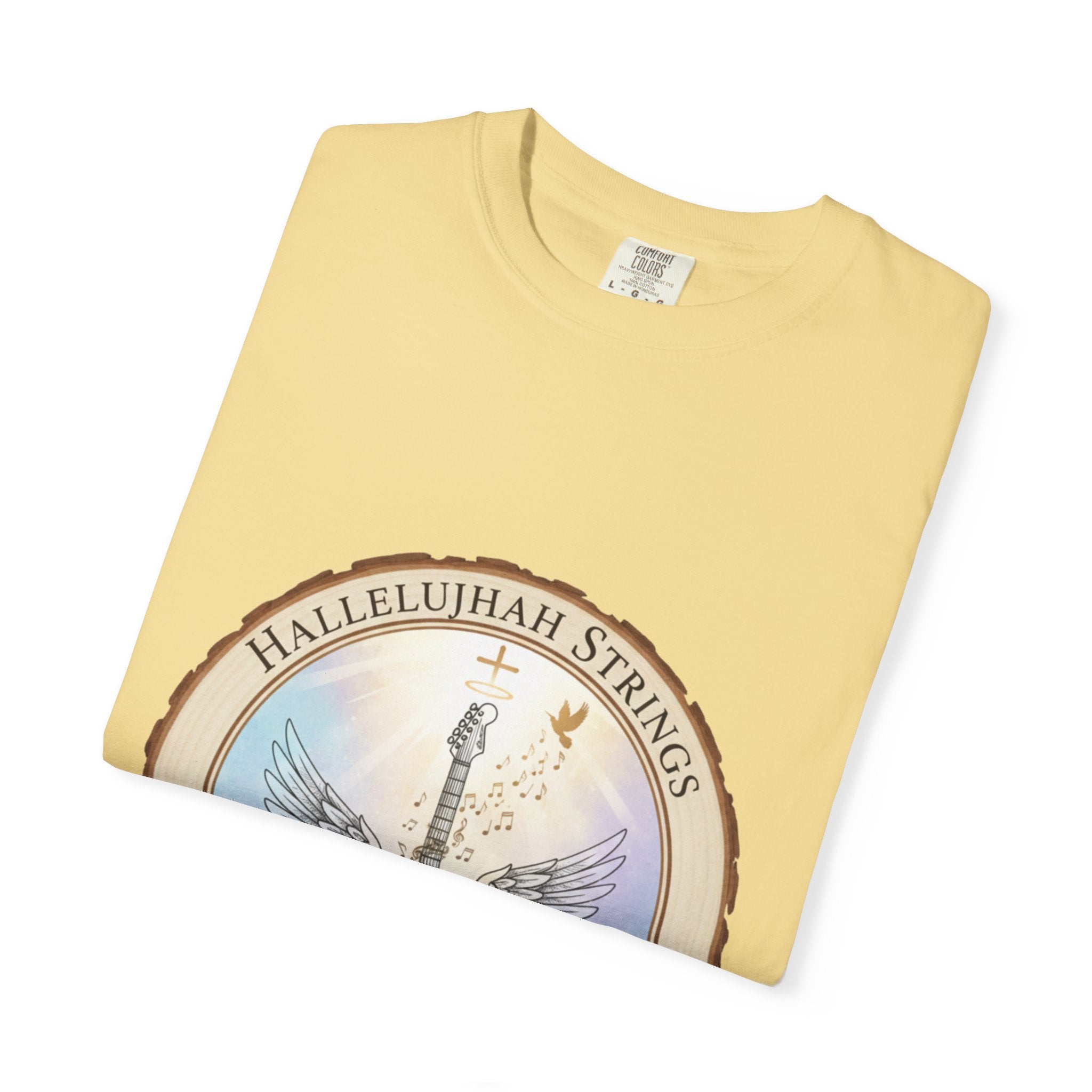 Hallelujah Strings T-Shirt | Christian Worship Guitar Praise Tee