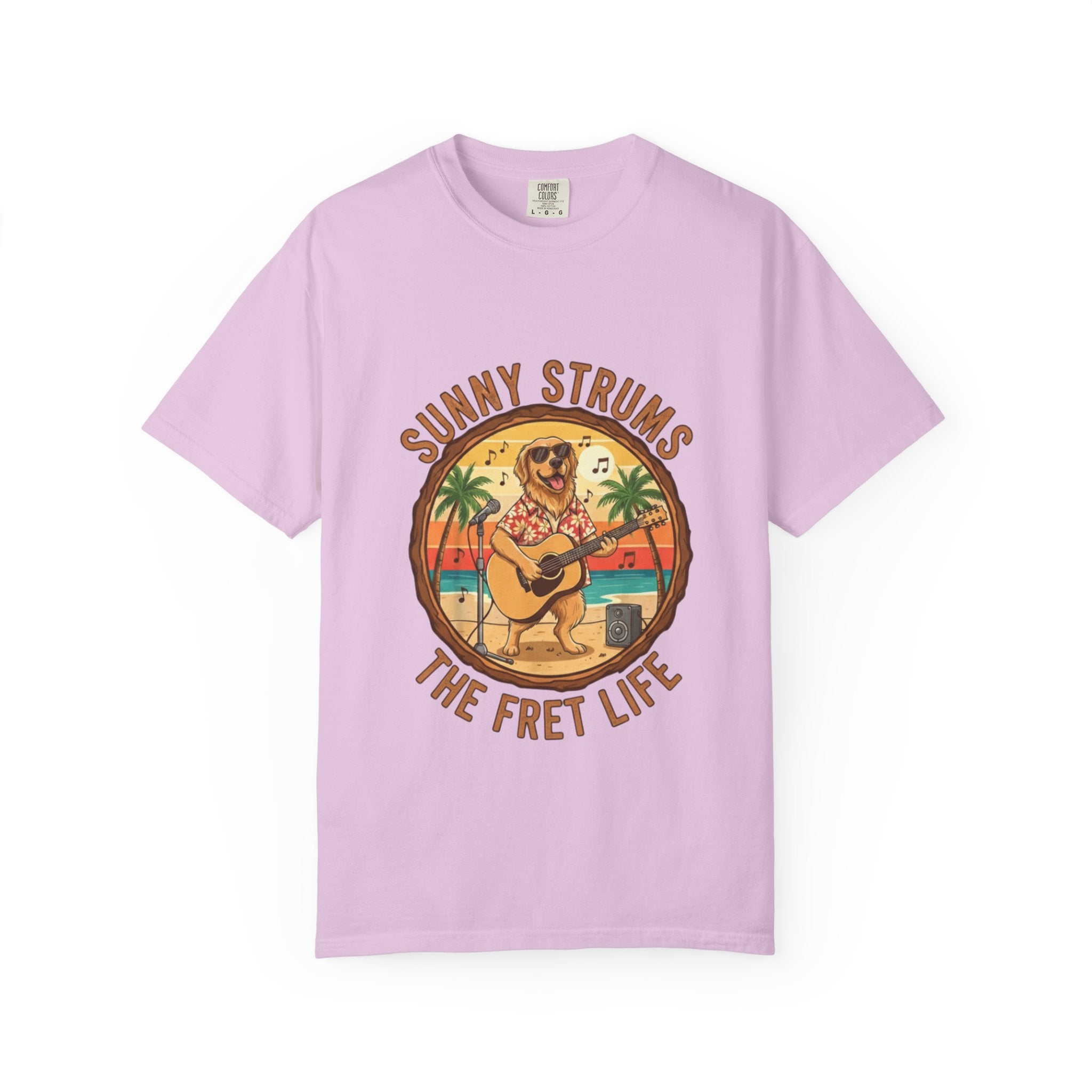 Sunny Strums: Golden Retriever Acoustic Serenade Tee