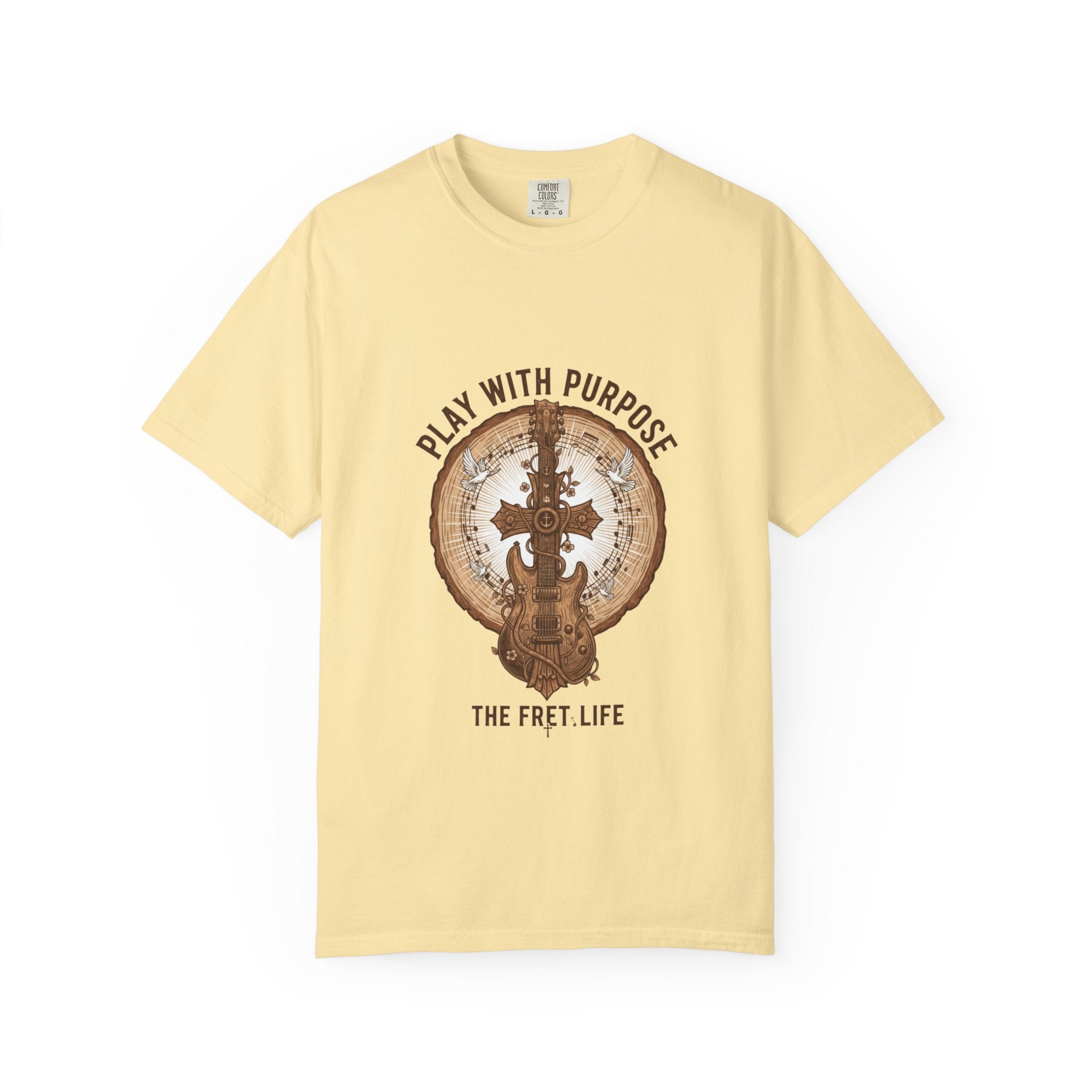 Play With Purpose Christian T-Shirt | Music Ministry Guitar Tee