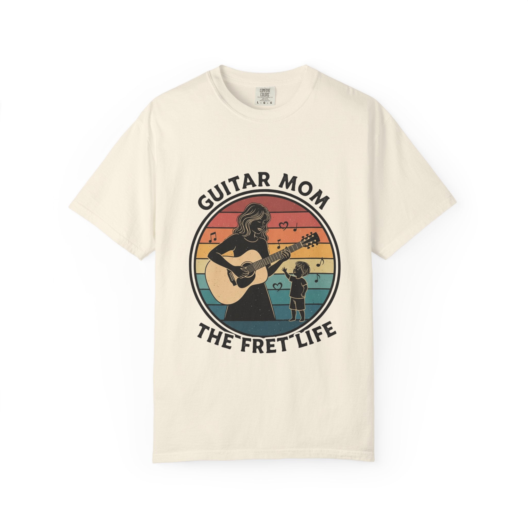 Guitar Mom: The Fret Life Acoustic Silhouette Tee