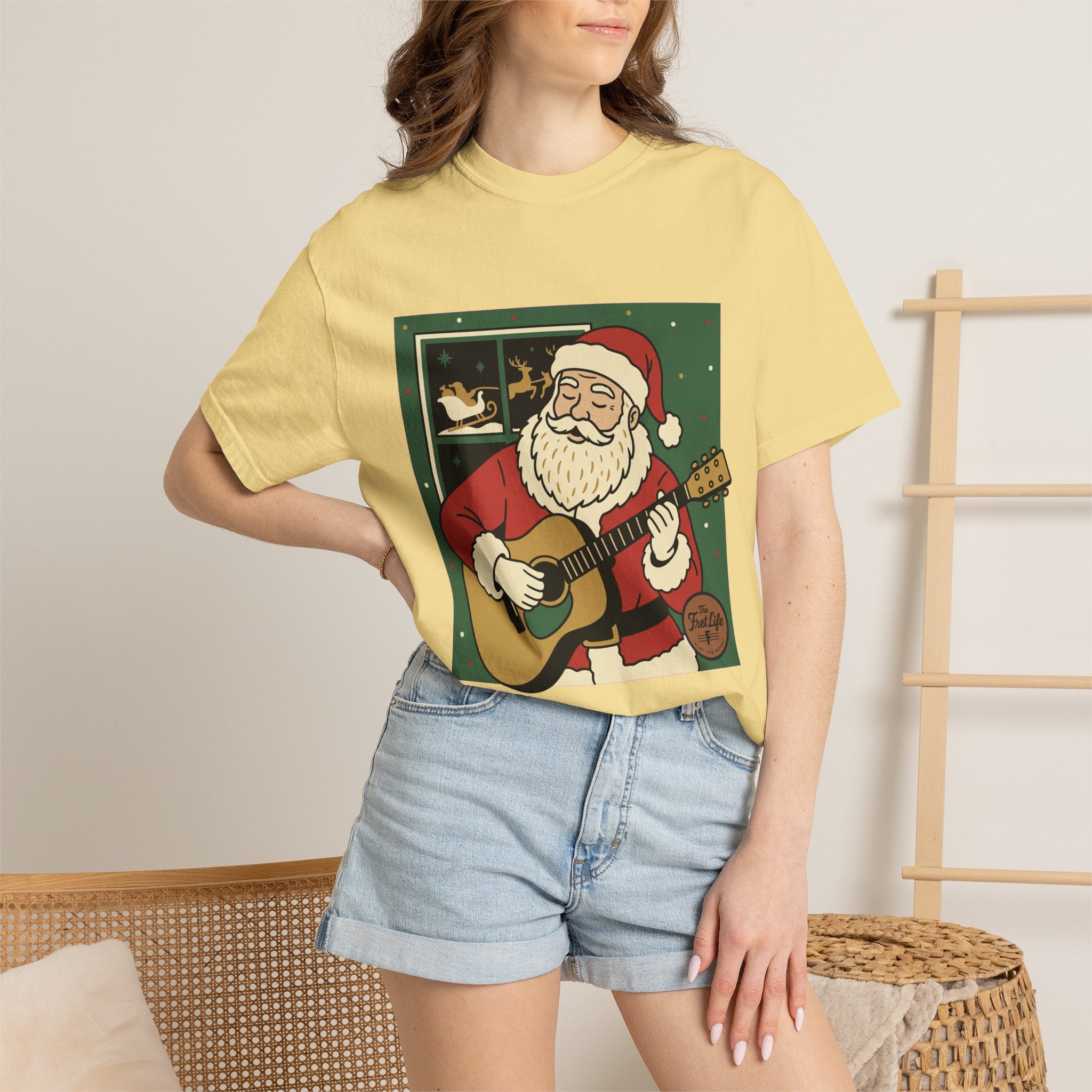 Santa Guitar T-Shirt
