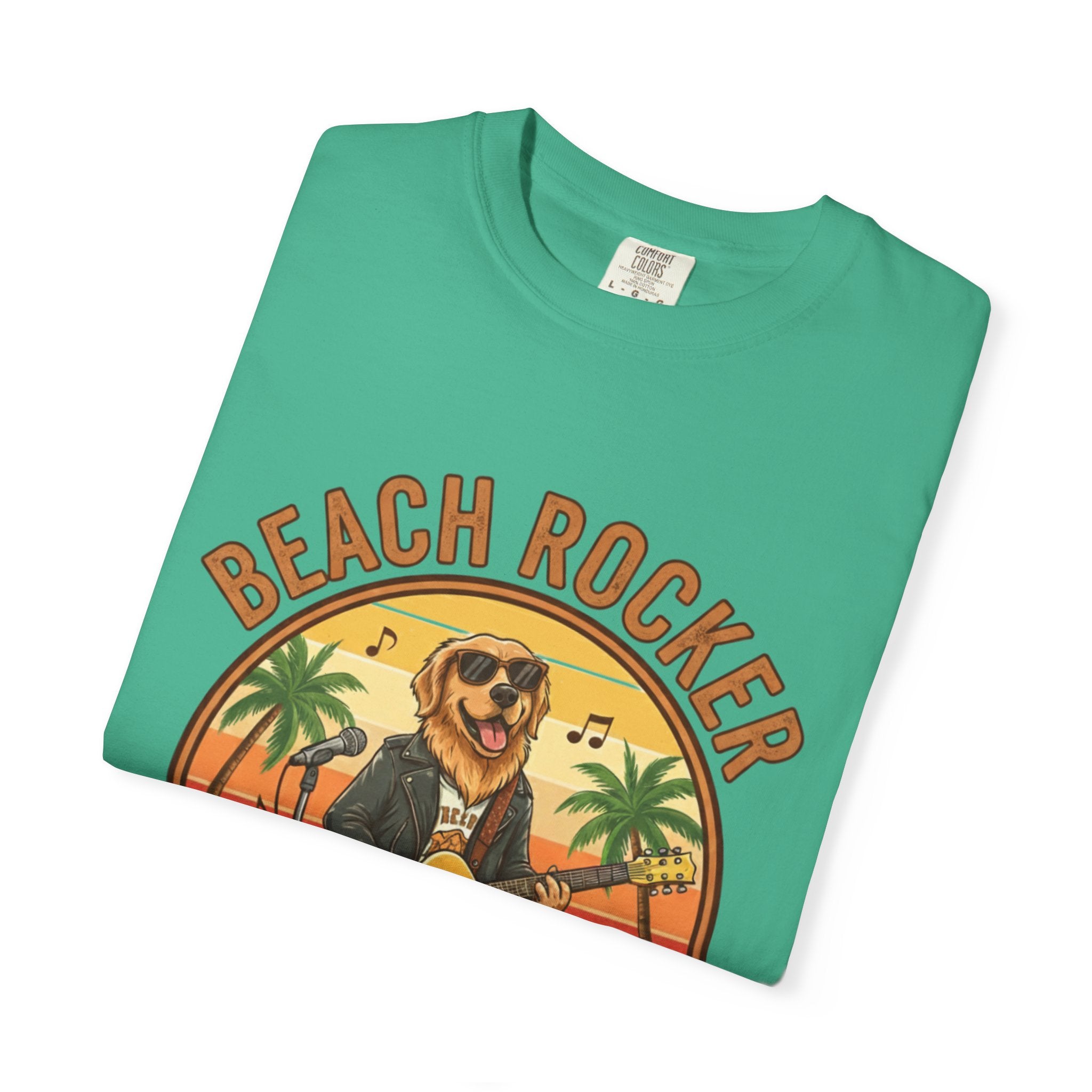 Beach Rocker: Golden's Sunset Shred Fret Life Tee