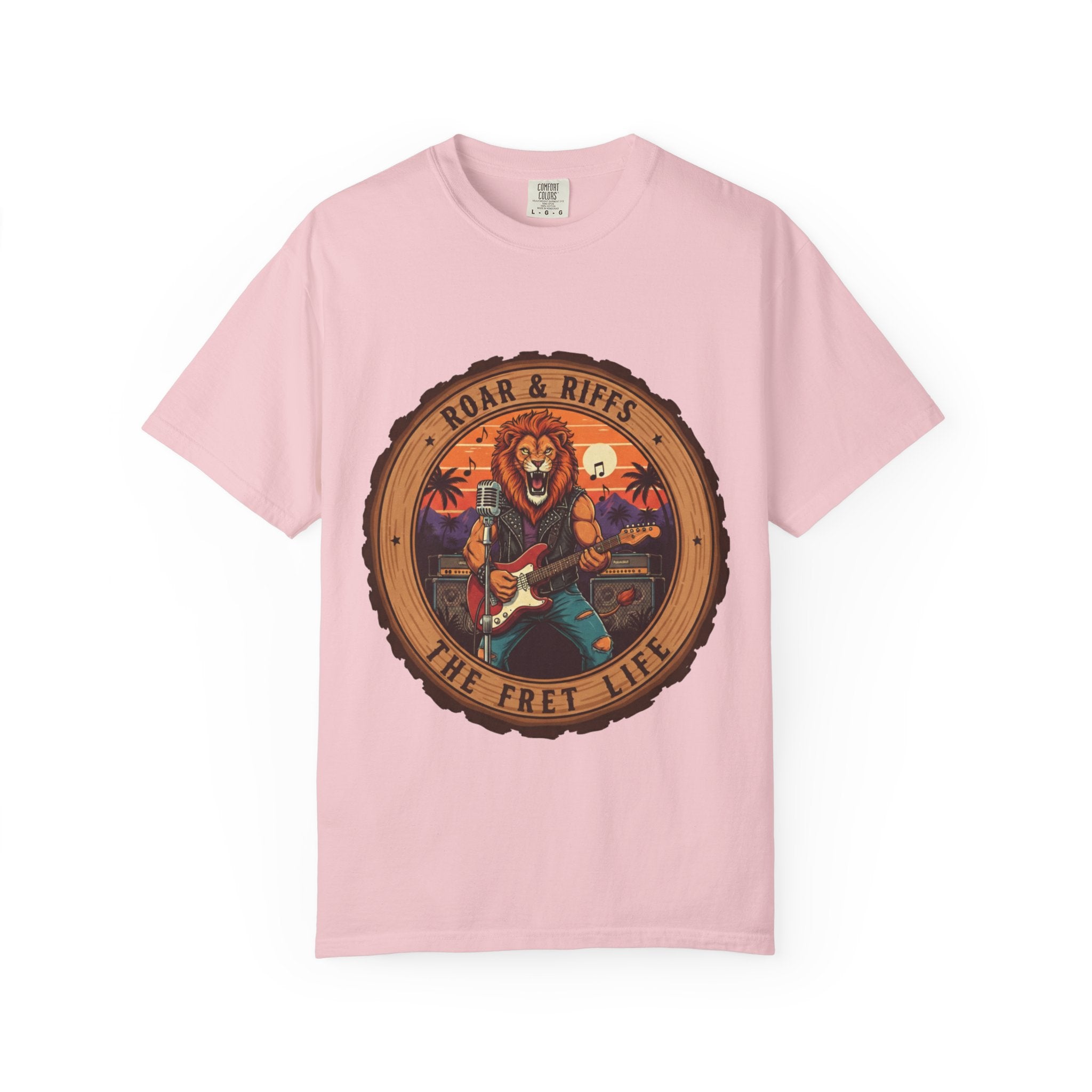 Roar & Riffs: The Lion Rock Star Fret Life Tee