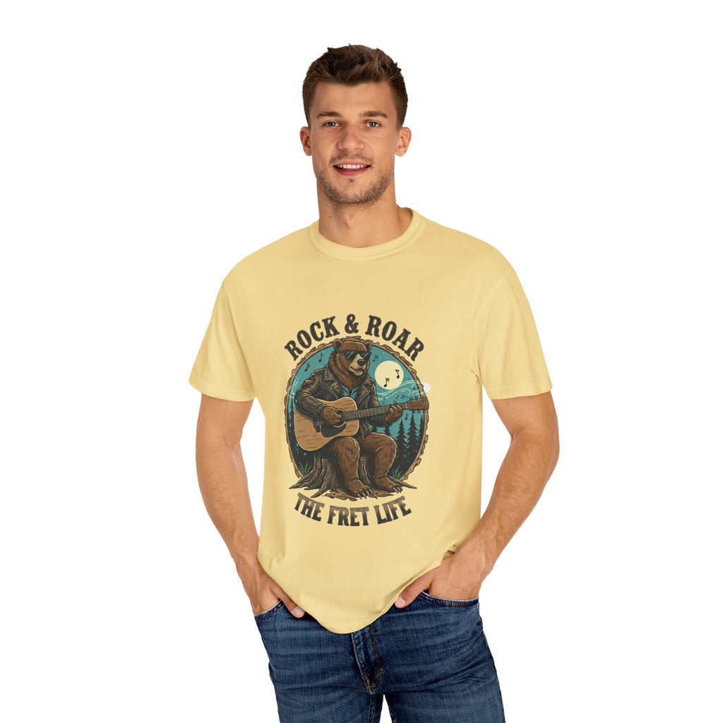Rock & Roar: Campfire Blues Bear Fret Life Tee