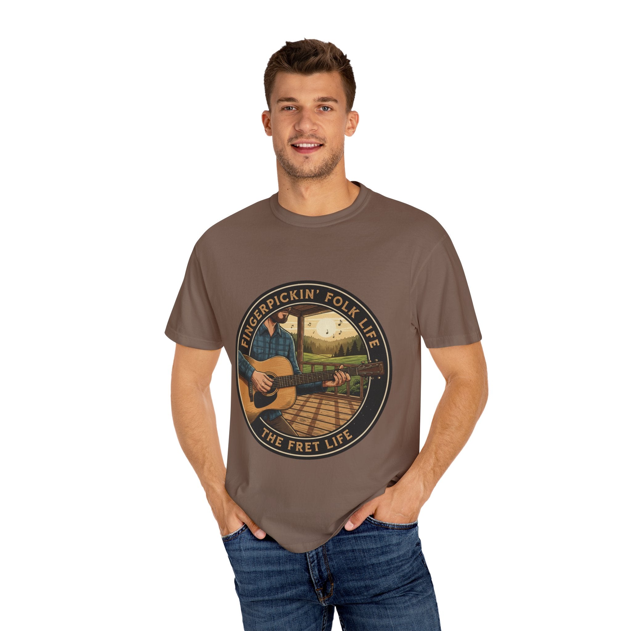 Fingerpickin' Folk Life: Porch & Sunset Acoustic Tee