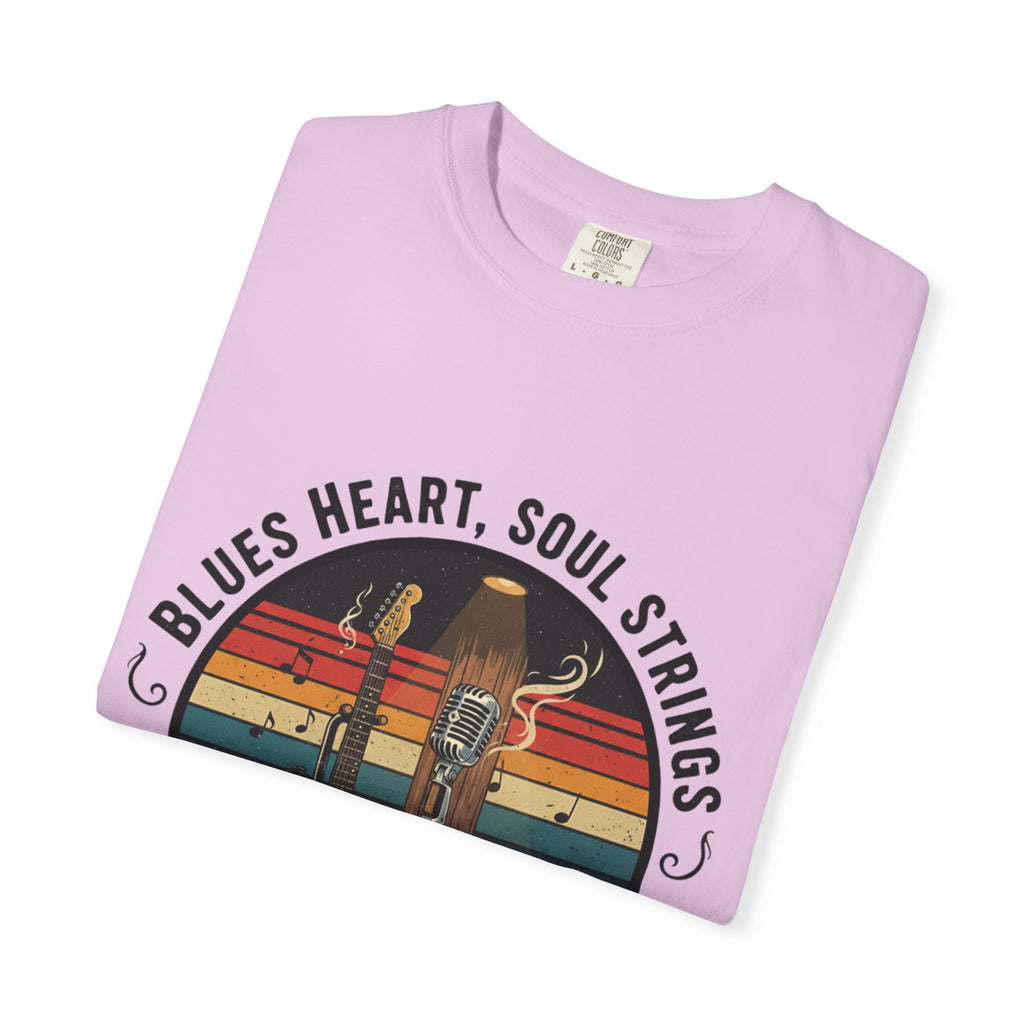 Blues Heart, Soul Strings: The Fret Life Classic Tee