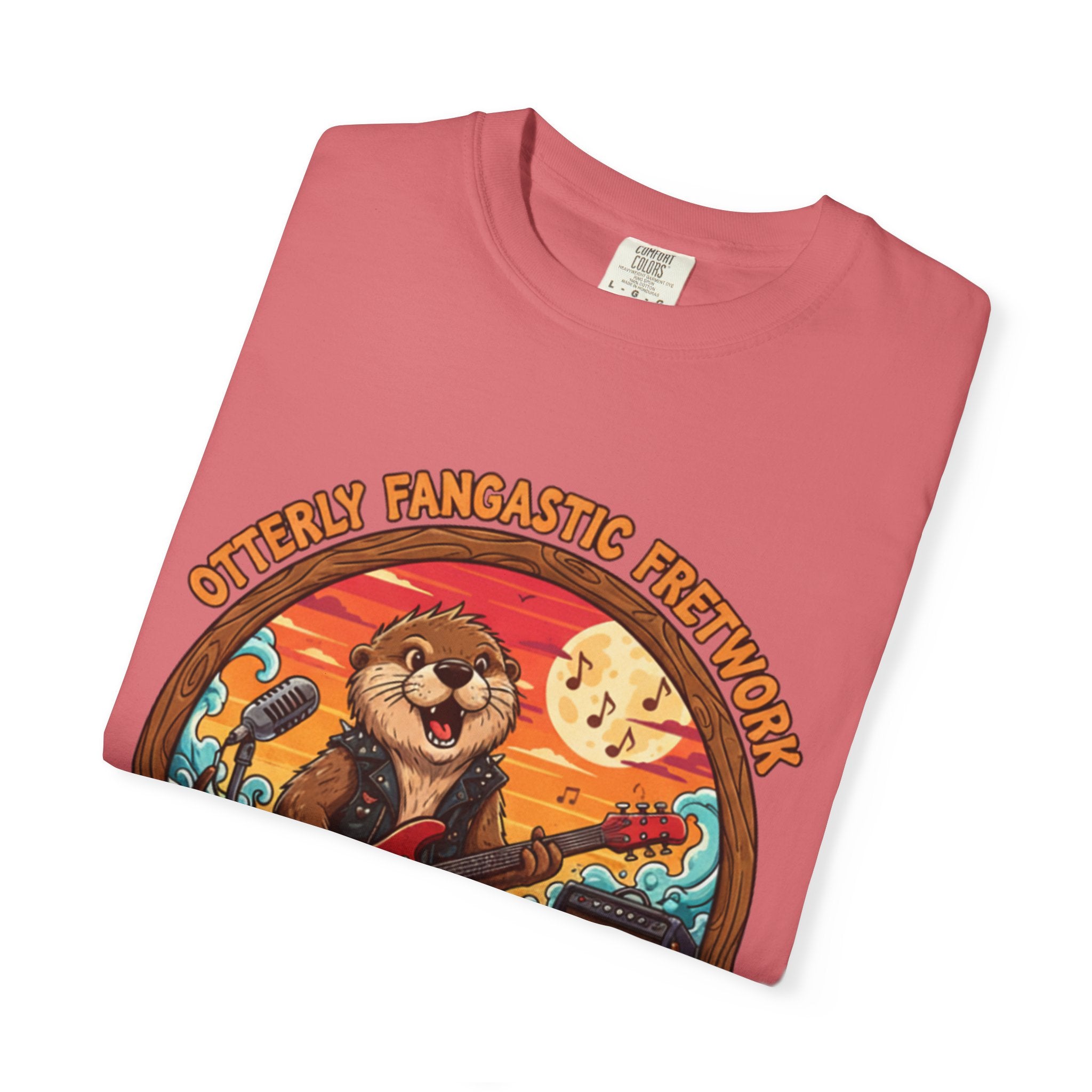 Otterly Fangastic Fretwork: The Fret Life Rocker Tee