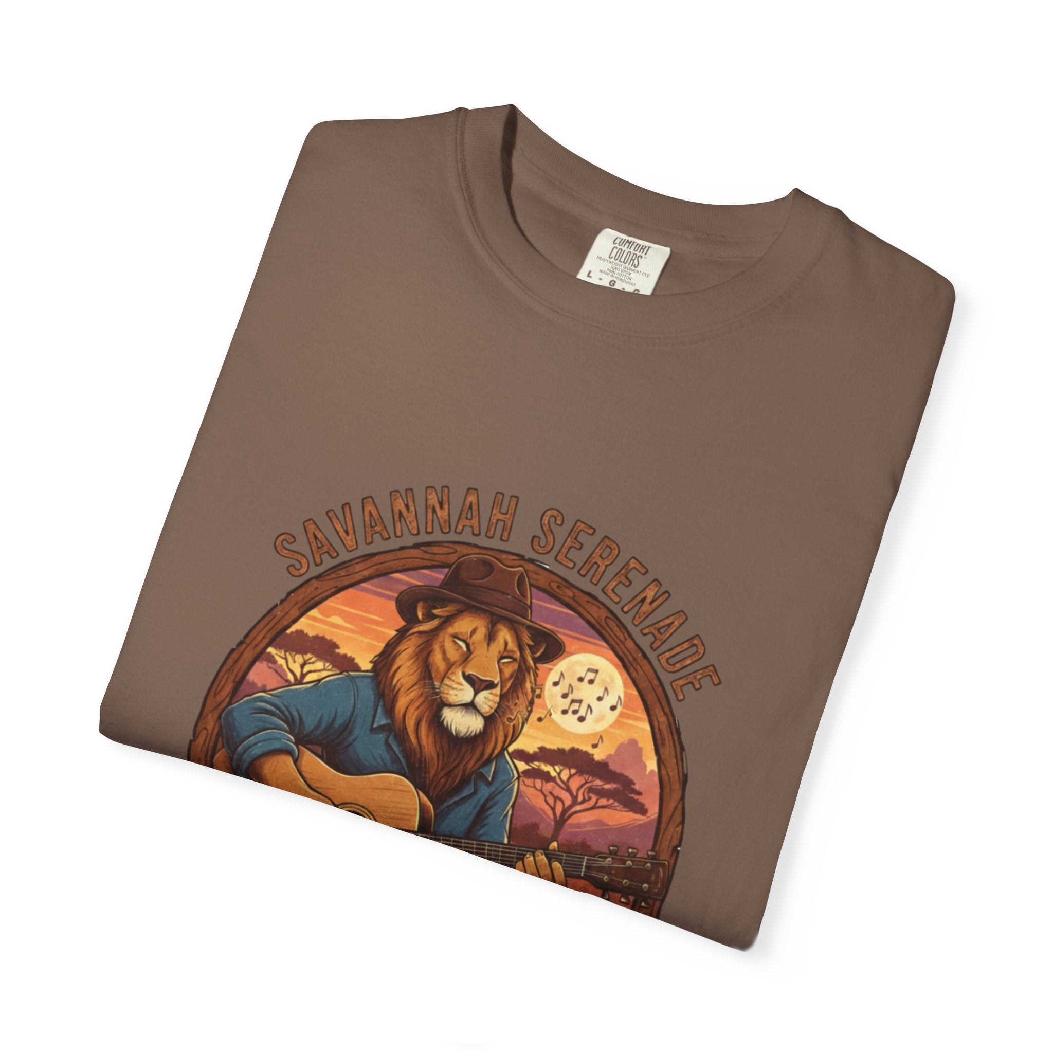 Savannah Serenade: The King of the Jungle's Fret Life Tee