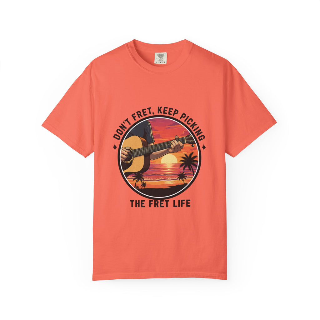 Don't Fret, Keep Picking: Island Sunset Guitar Tee