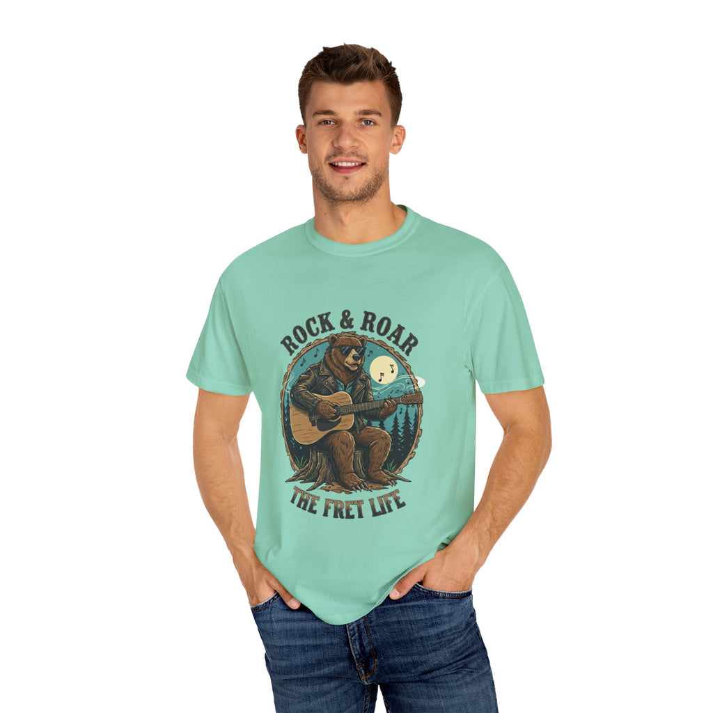 Rock & Roar: Campfire Blues Bear Fret Life Tee