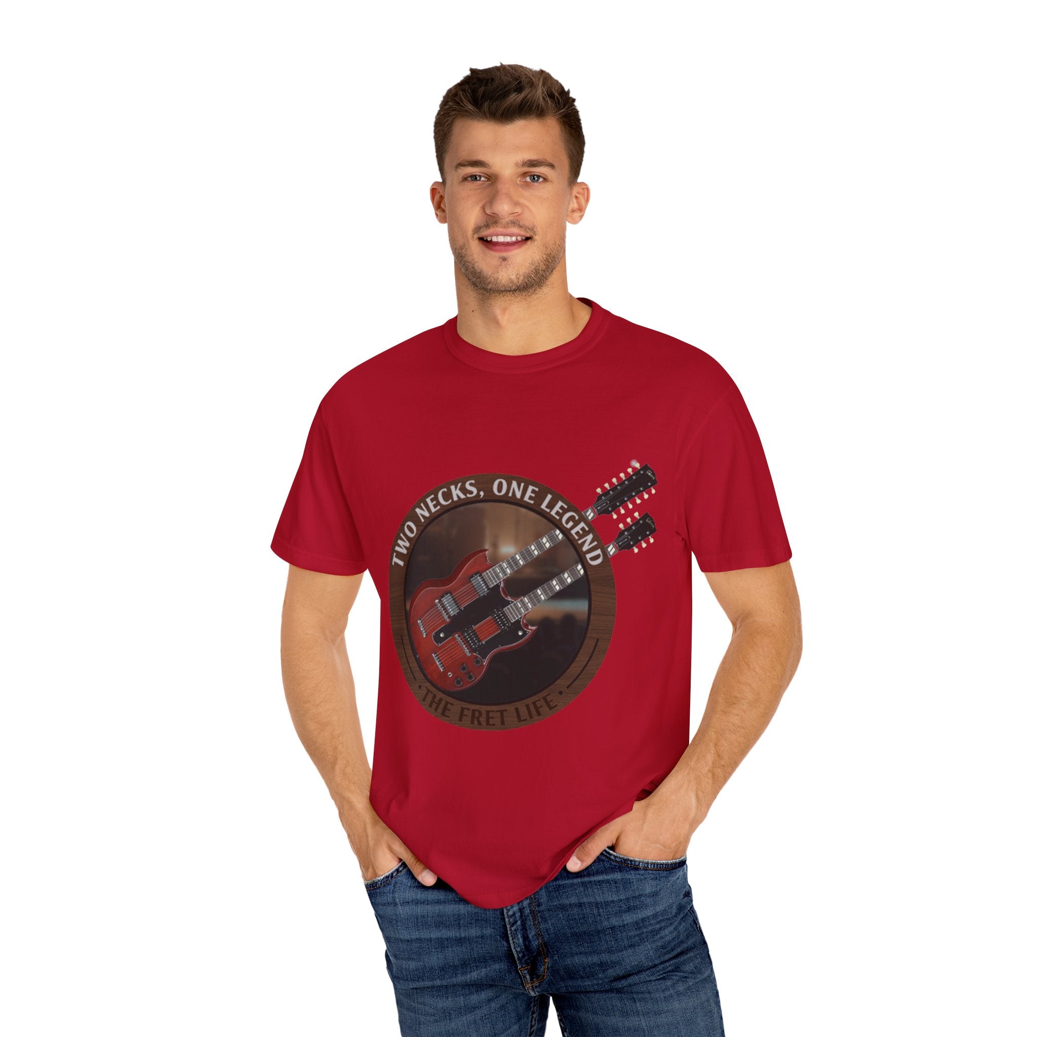 Double Neck T-Shirt | LZ Guitar Legend Tee