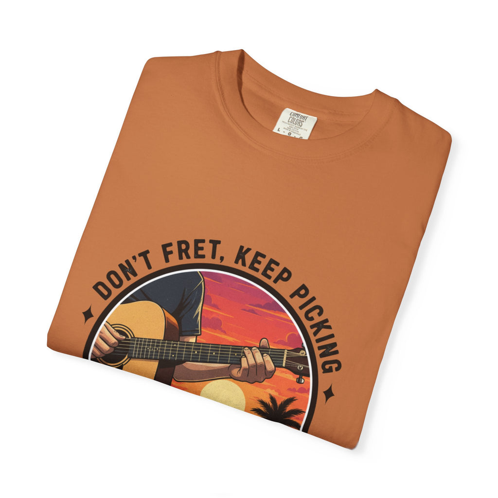 Don't Fret, Keep Picking: Island Sunset Guitar Tee