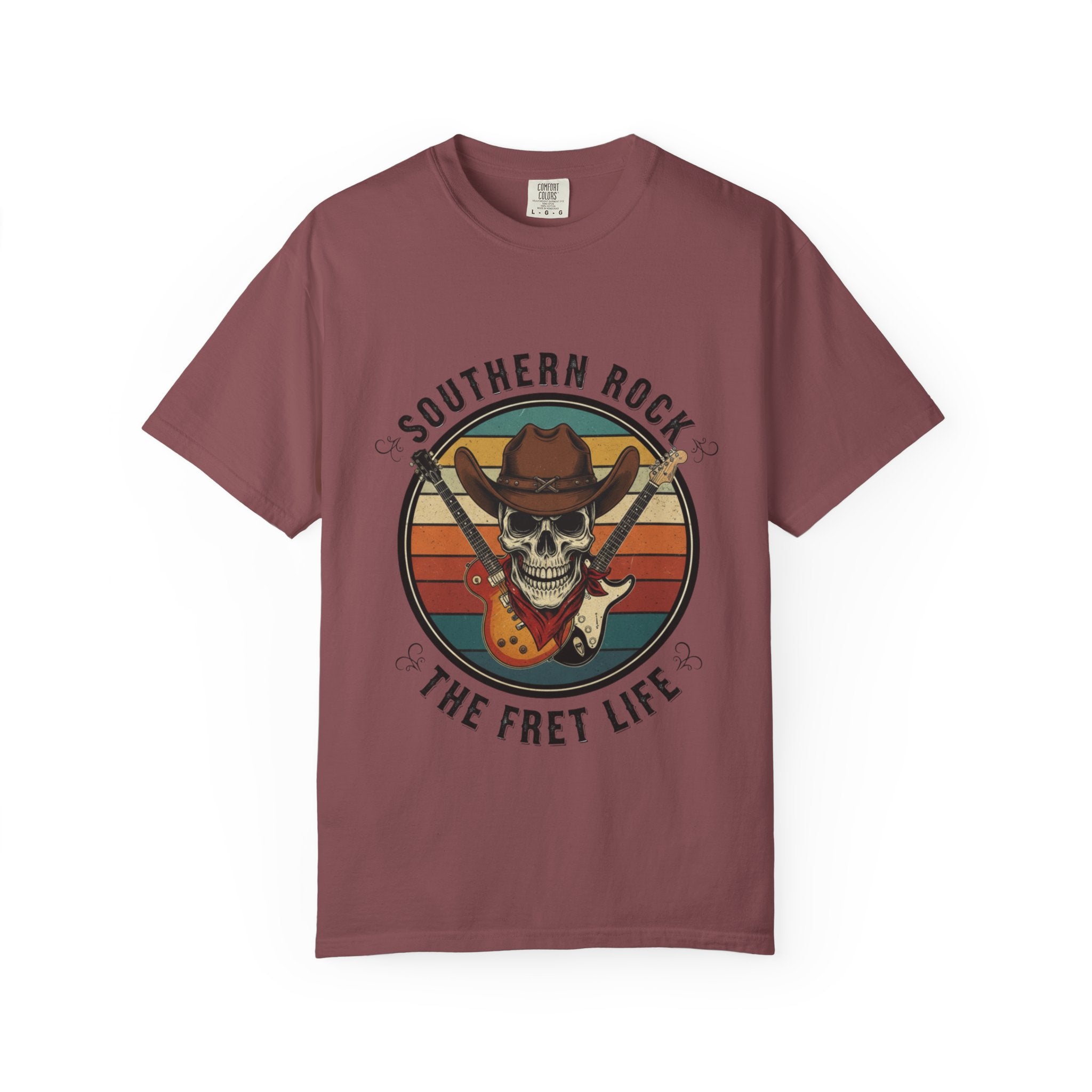 Southern Rock Skull: The Fret Life Outlaw Tee