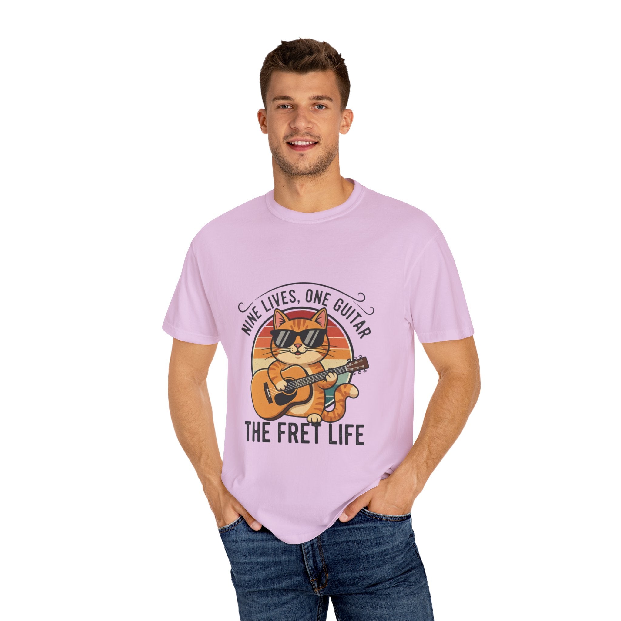 Nine Lives, One Guitar: The Cool Cat Fret Life Tee