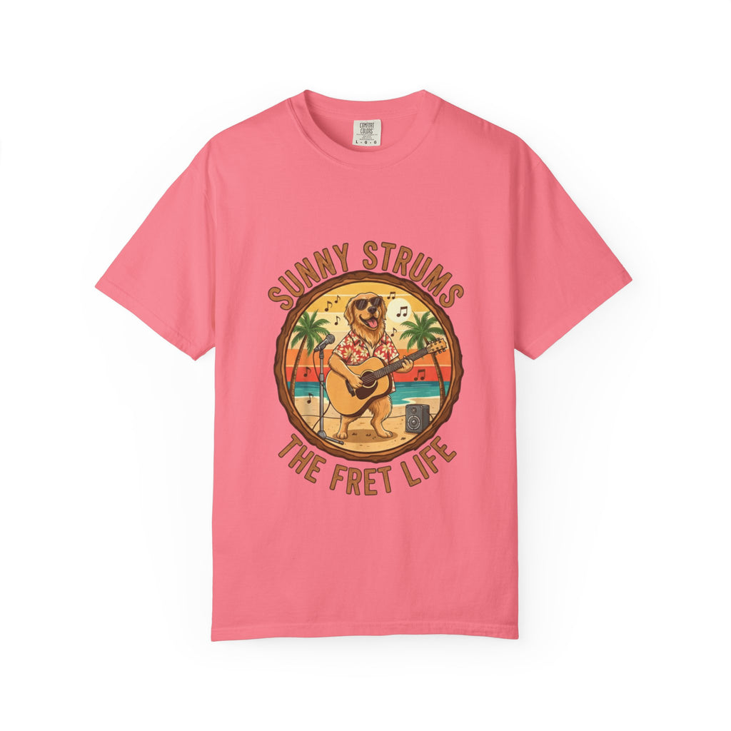 Sunny Strums: Golden Retriever Acoustic Serenade Tee
