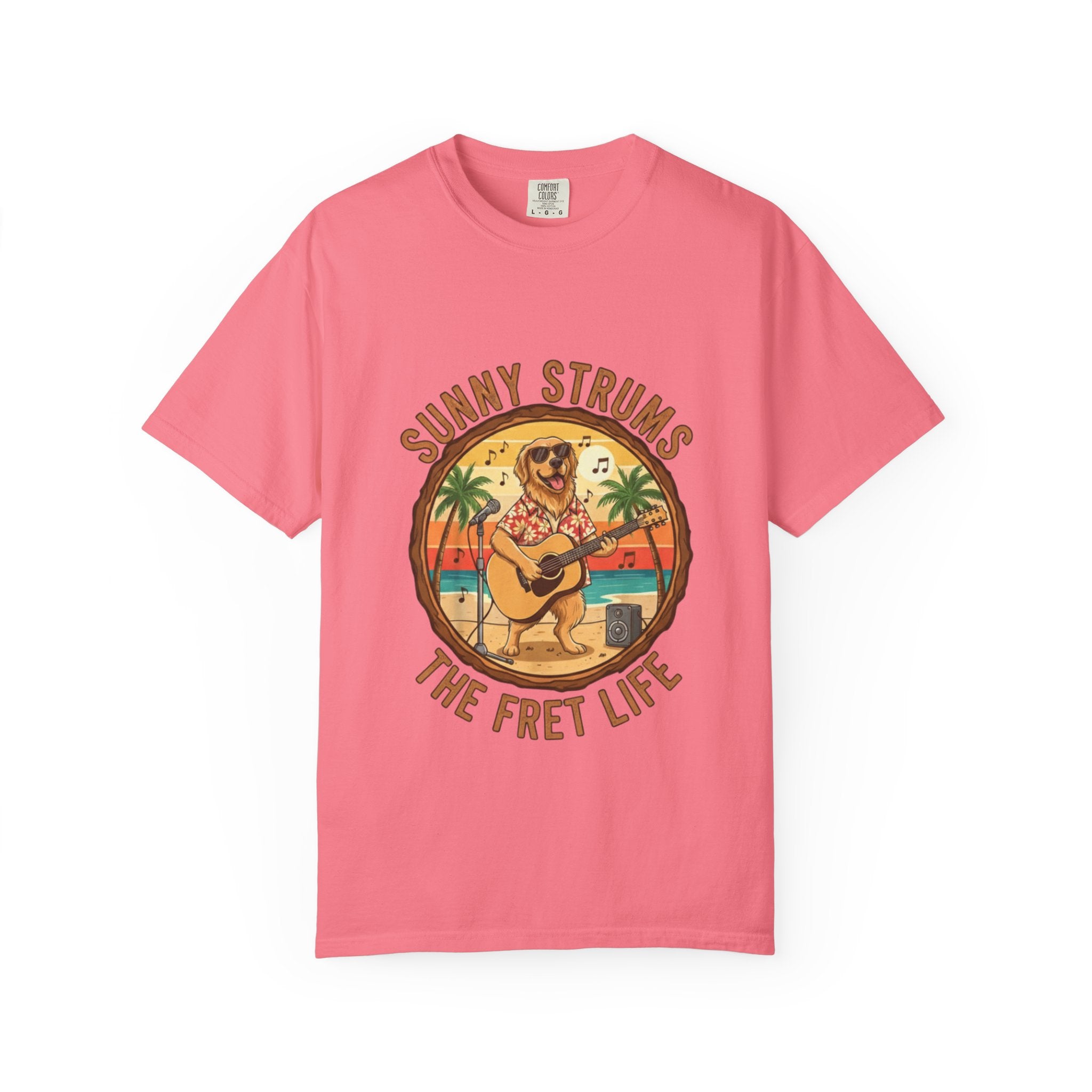 Sunny Strums: Golden Retriever Acoustic Serenade Tee