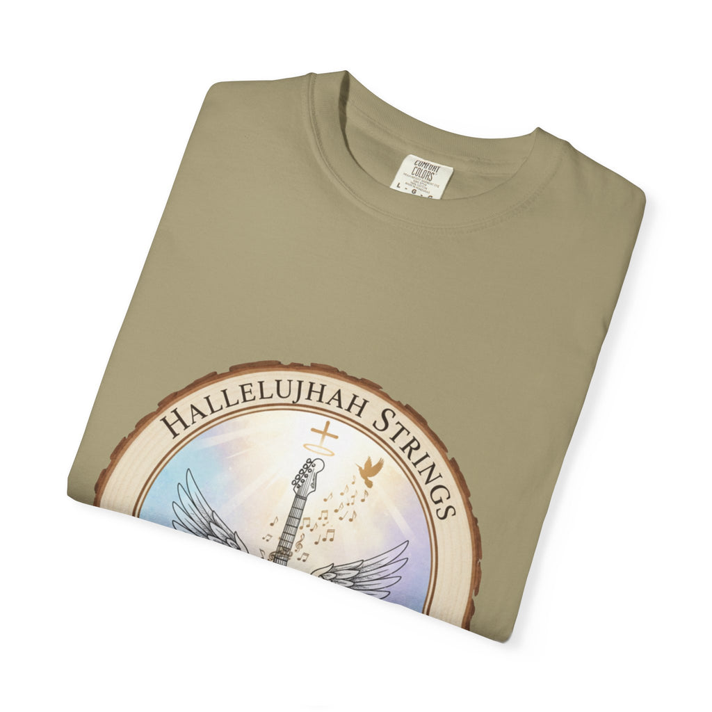 Hallelujah Strings T-Shirt | Christian Worship Guitar Praise Tee