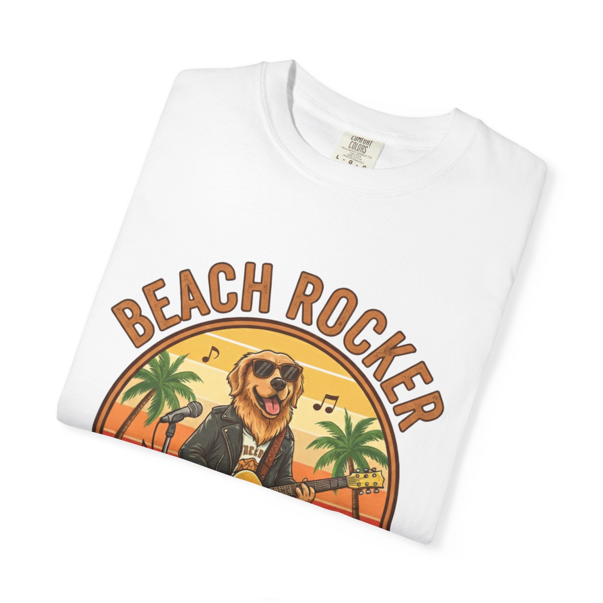 Beach Rocker: Golden's Sunset Shred Fret Life Tee