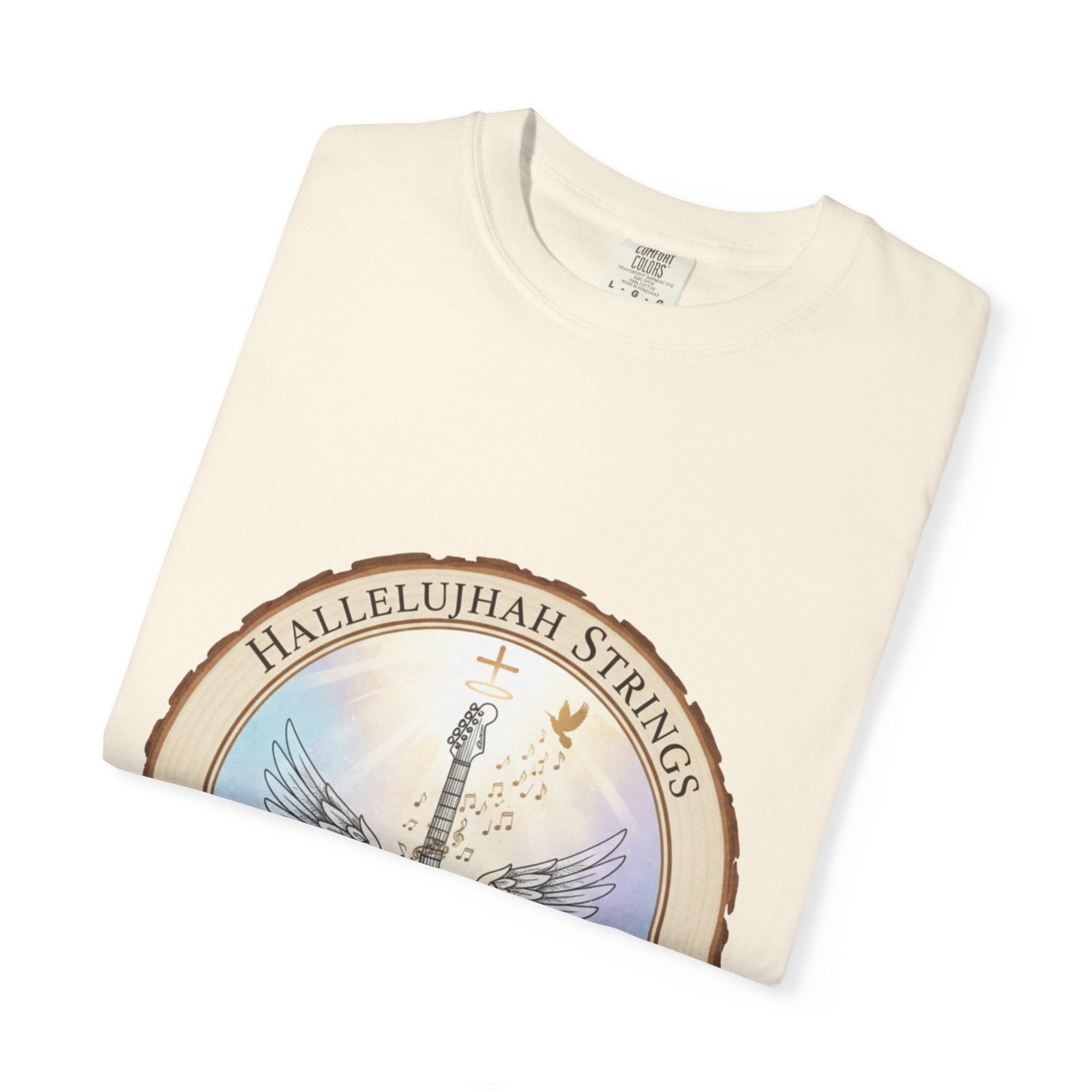Hallelujah Strings T-Shirt | Christian Worship Guitar Praise Tee