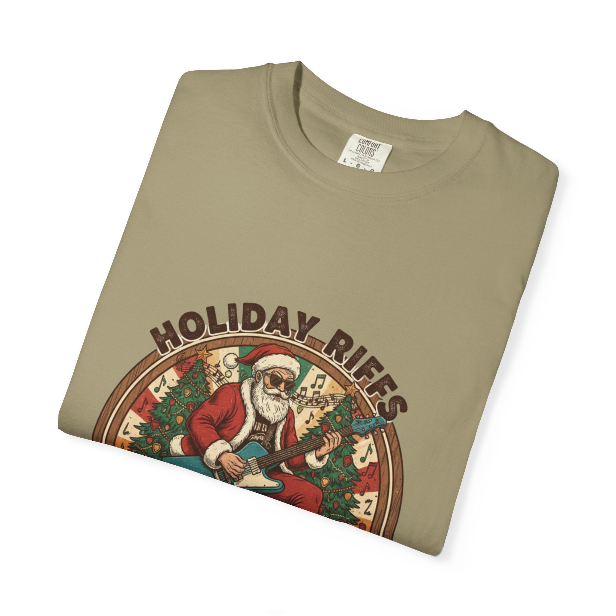 Holiday Riffs T-Shirt | Funny Christmas Guitar Music Tee