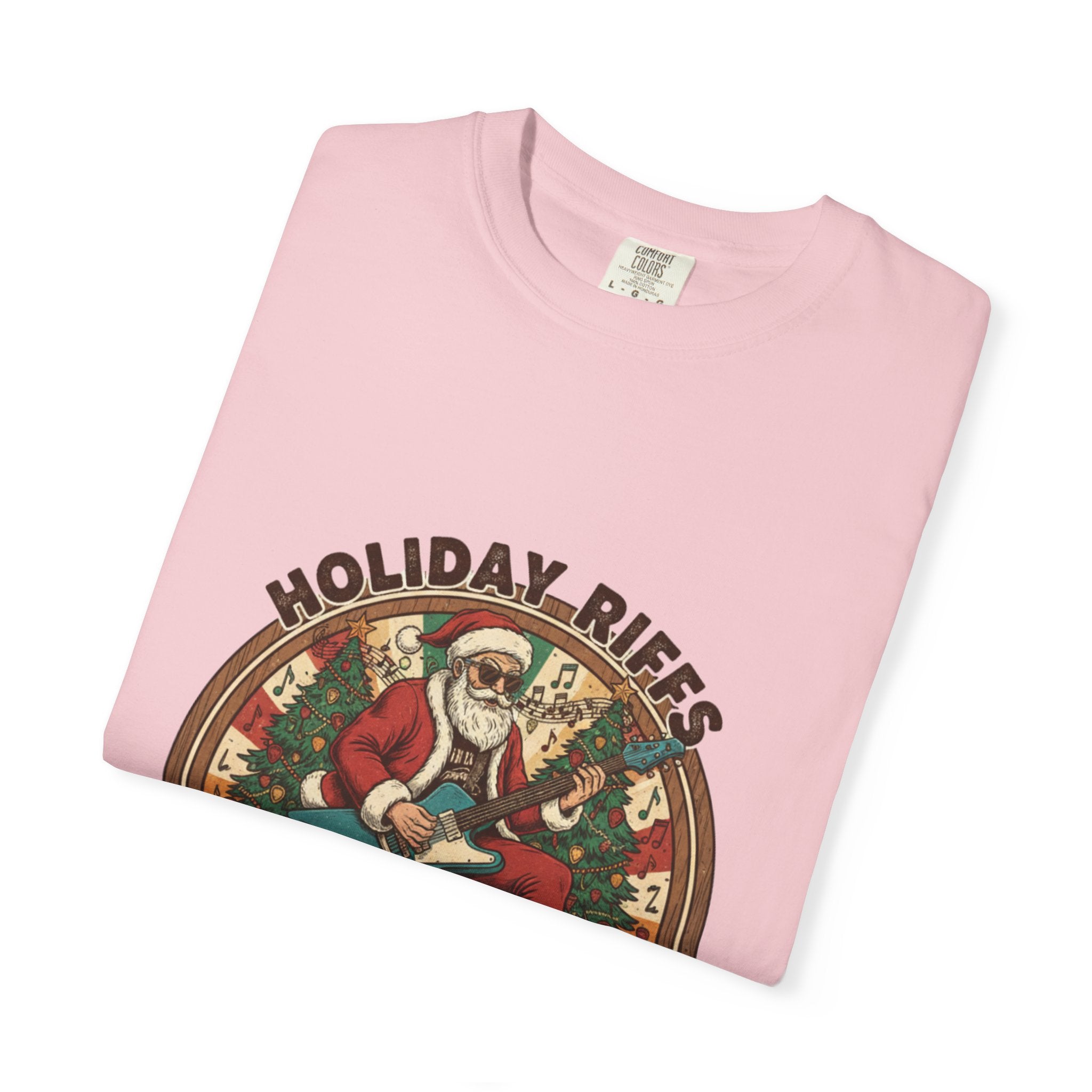 Holiday Riffs T-Shirt | Funny Christmas Guitar Music Tee