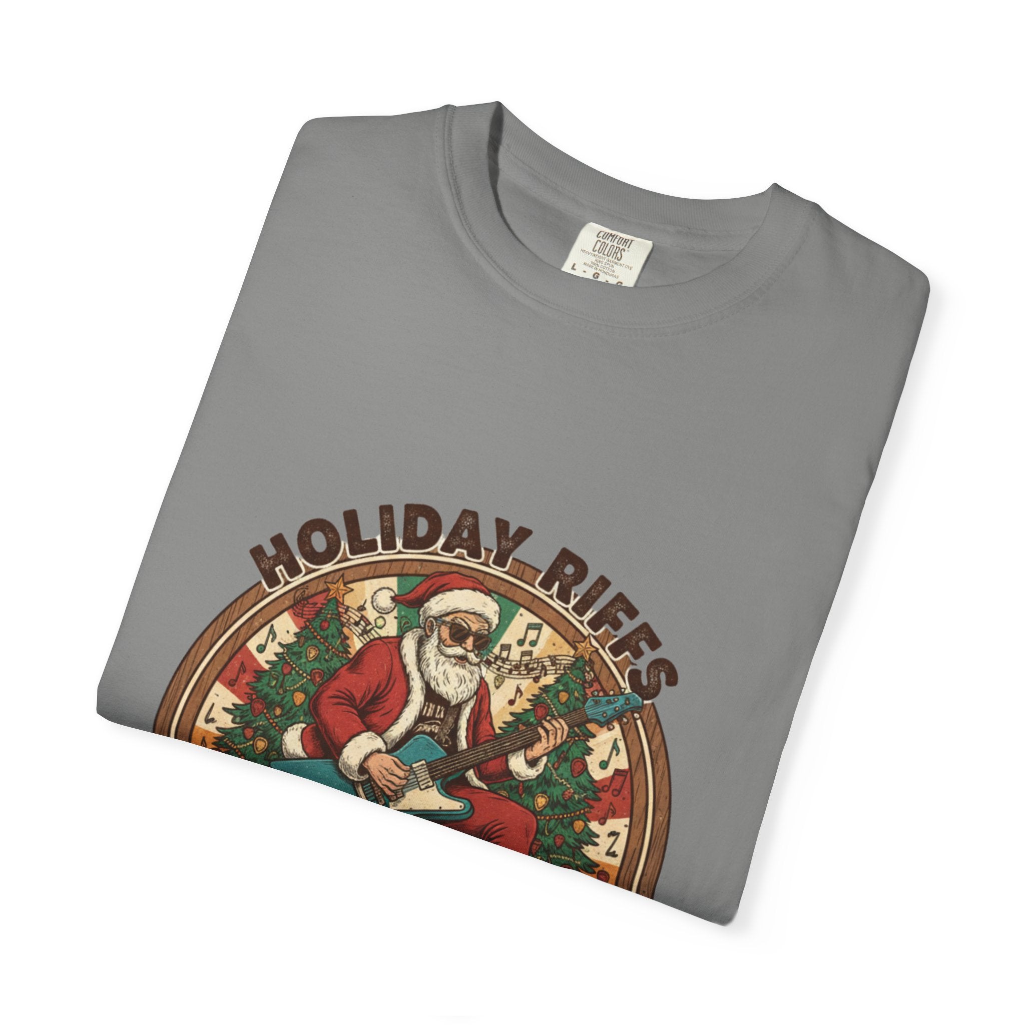 Holiday Riffs T-Shirt | Funny Christmas Guitar Music Tee