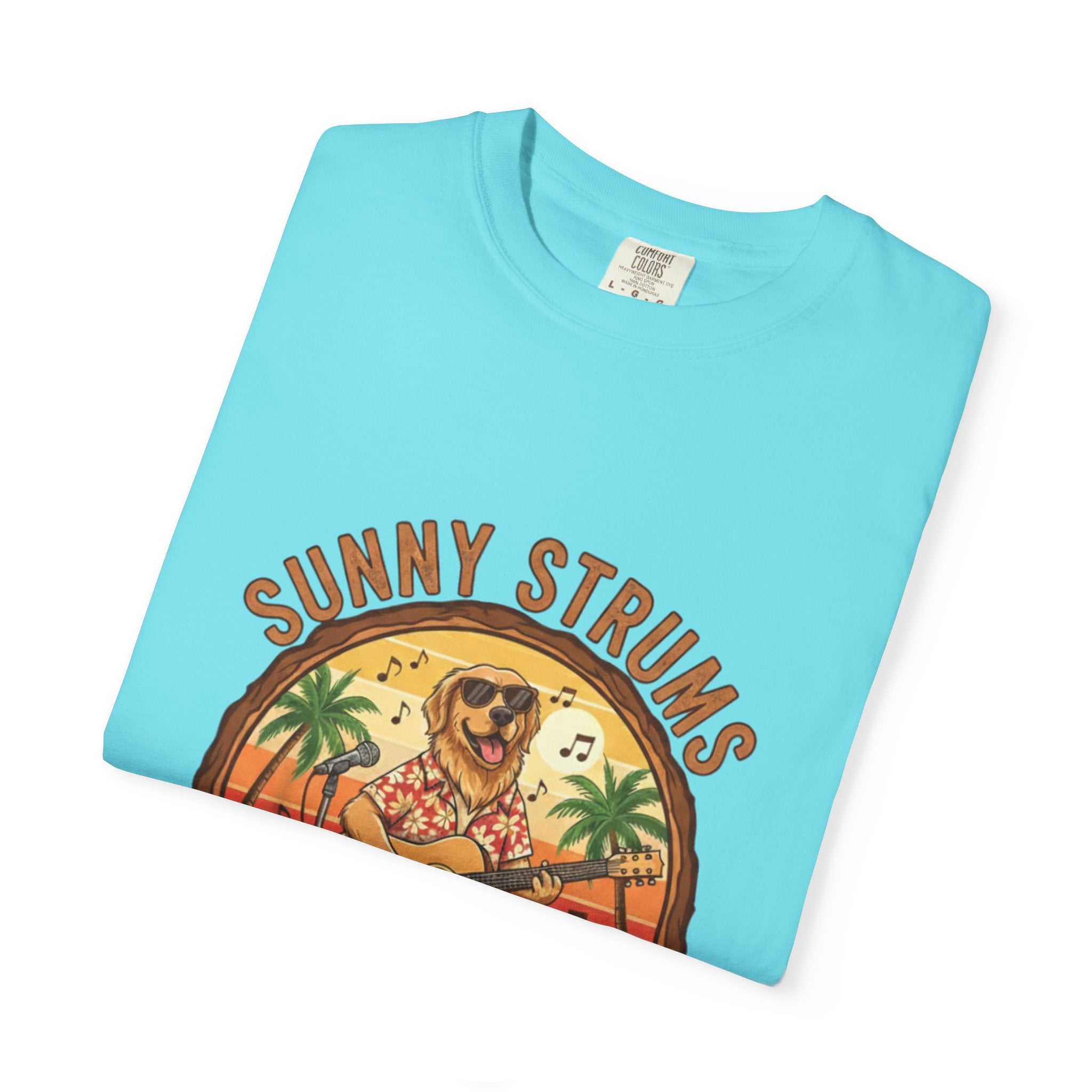 Sunny Strums: Golden Retriever Acoustic Serenade Tee
