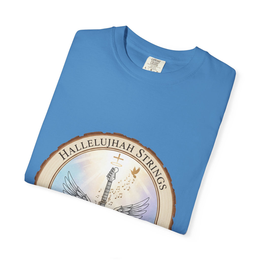 Hallelujah Strings T-Shirt | Christian Worship Guitar Praise Tee