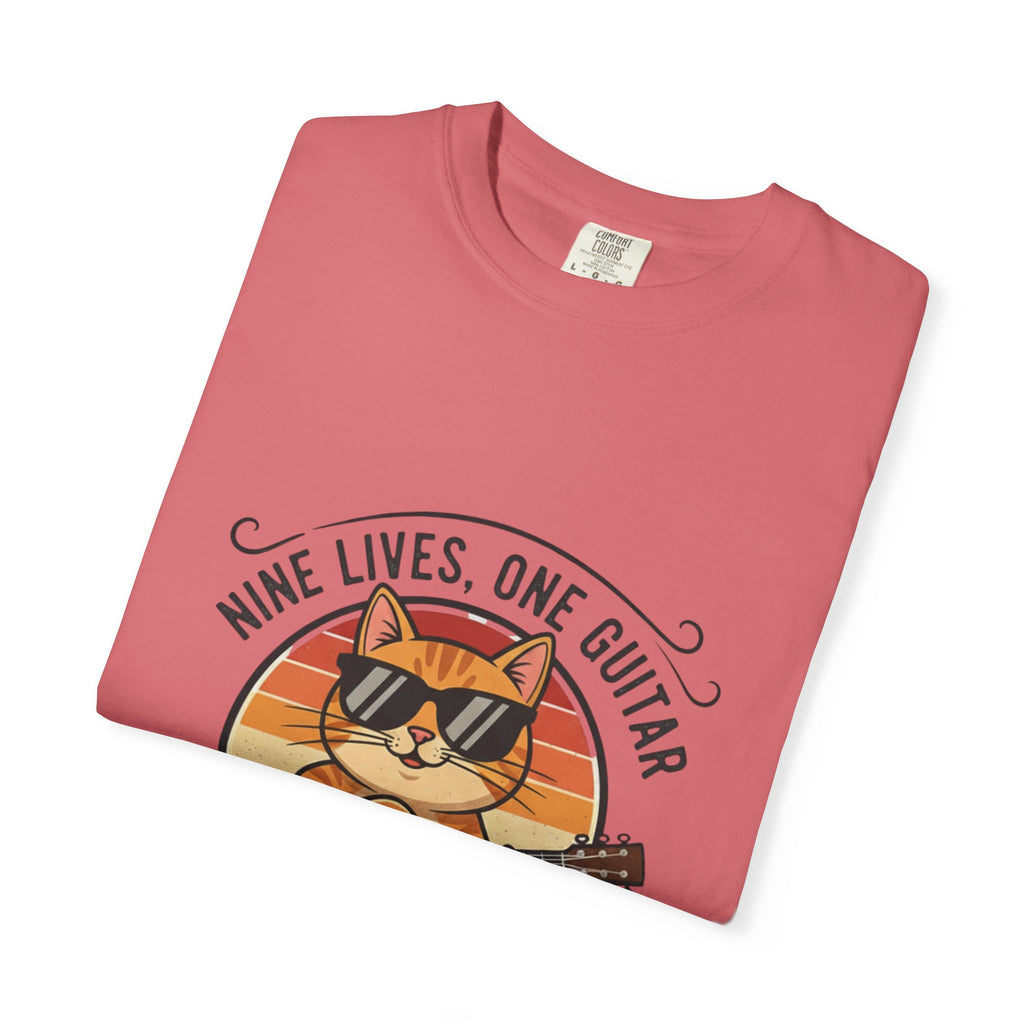 Nine Lives, One Guitar: The Cool Cat Fret Life Tee