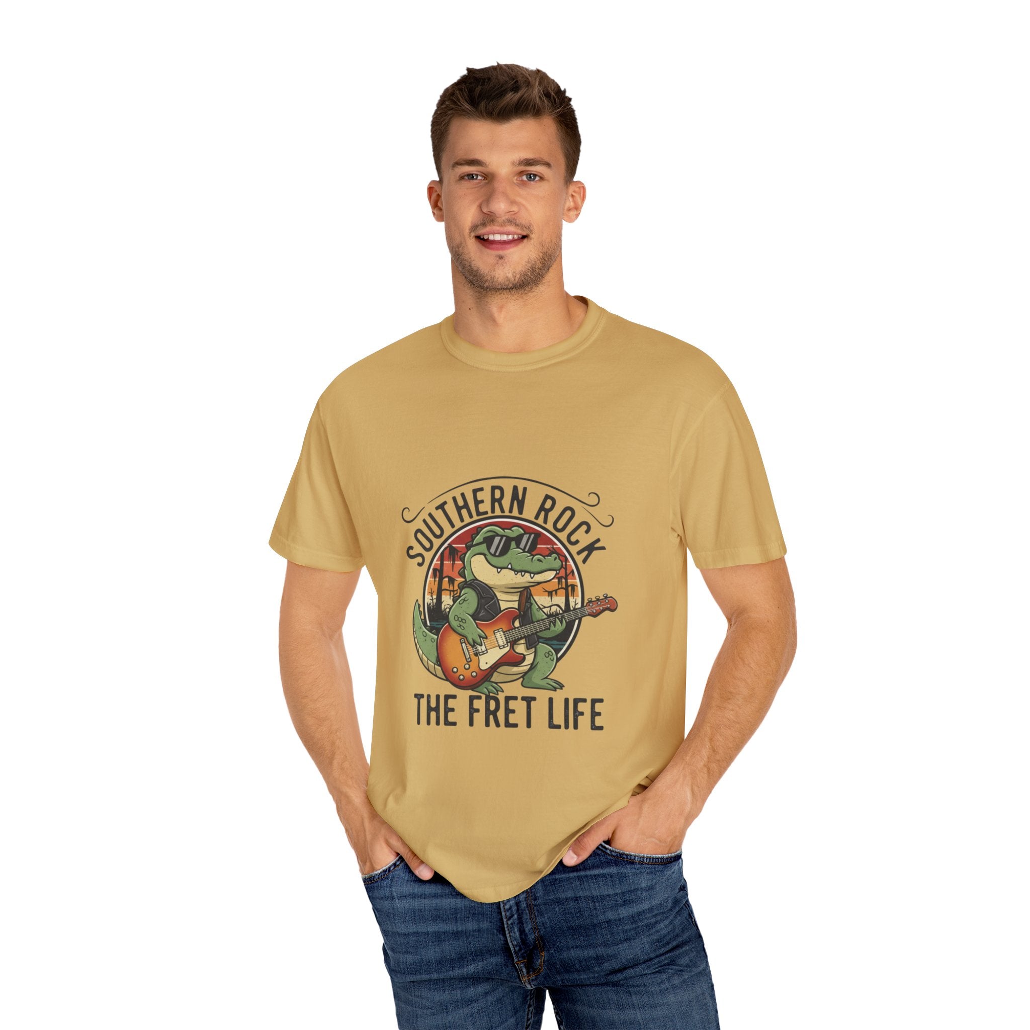 Southern Rock Gator: The Fret Life Swamp Jam Tee