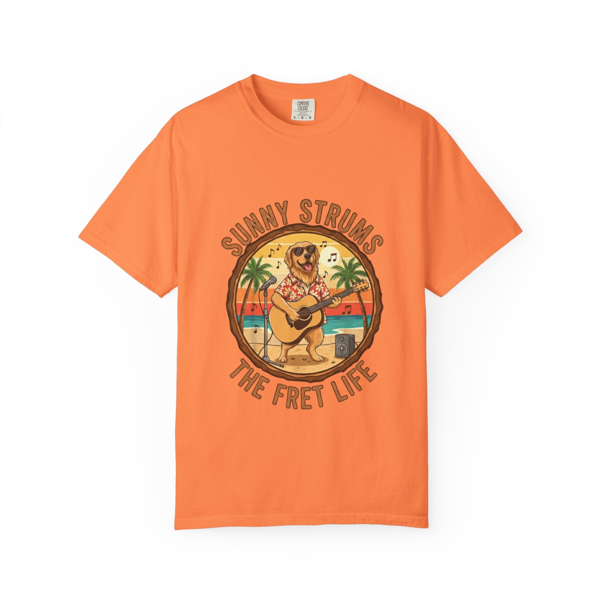 Sunny Strums: Golden Retriever Acoustic Serenade Tee