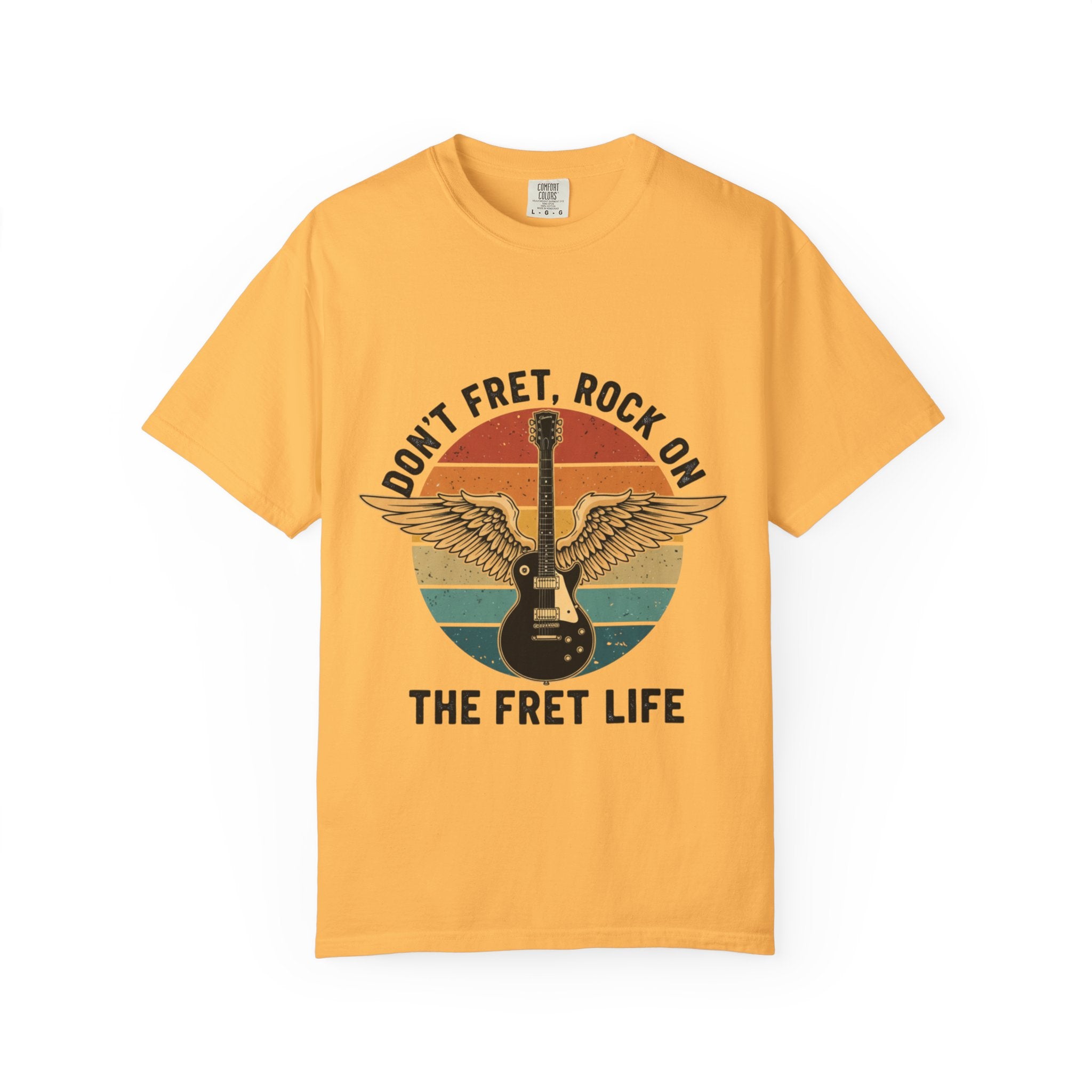 Don't Fret, Rock On: Winged Les Paul Guitar Tee