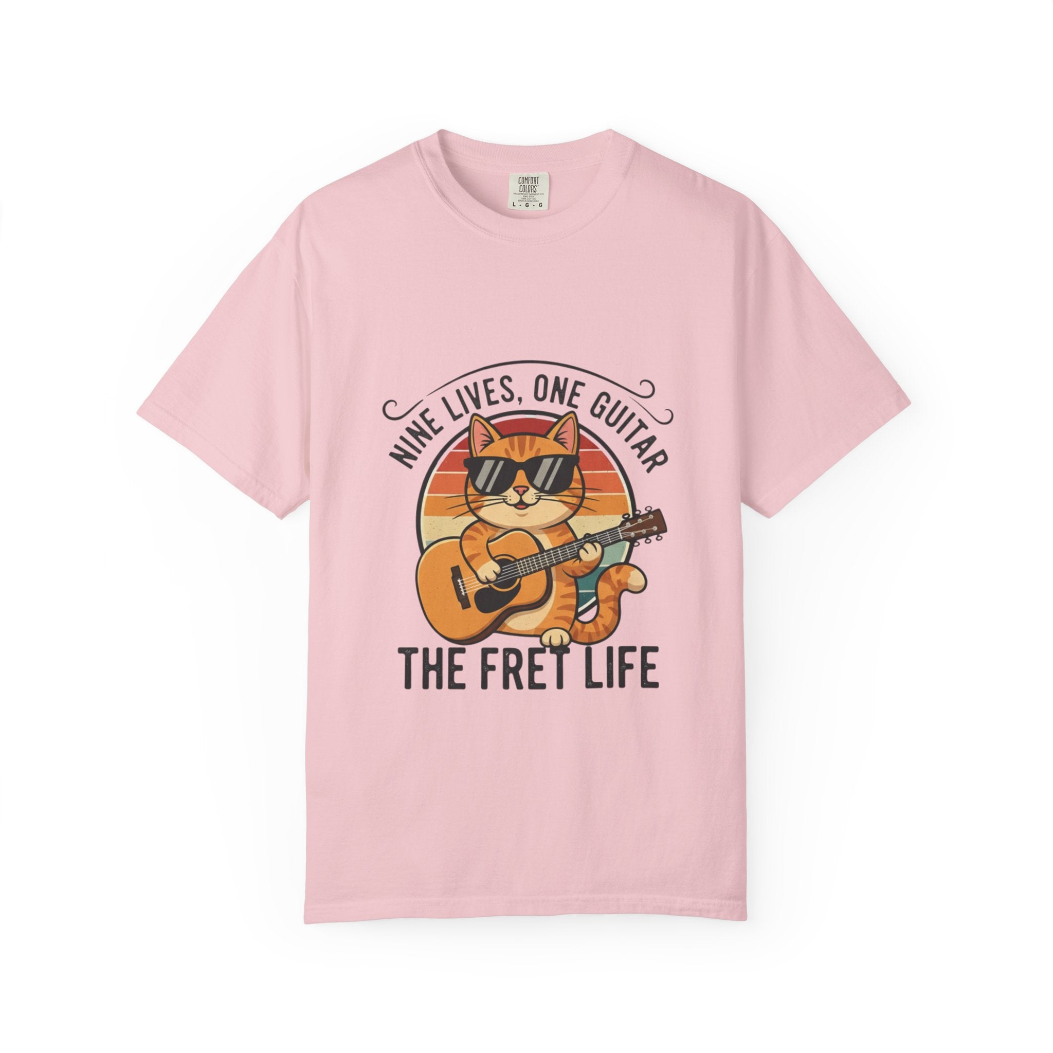 Nine Lives, One Guitar: The Cool Cat Fret Life Tee