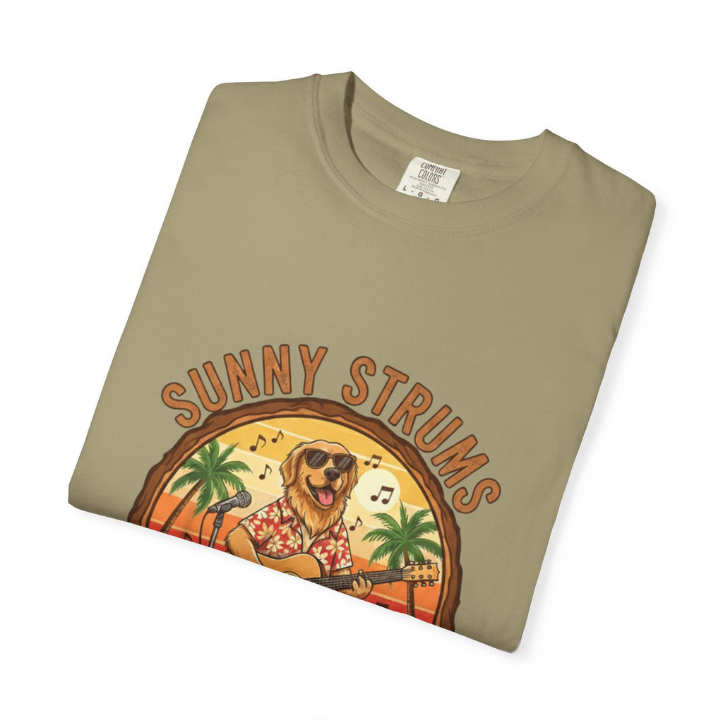 Sunny Strums: Golden Retriever Acoustic Serenade Tee