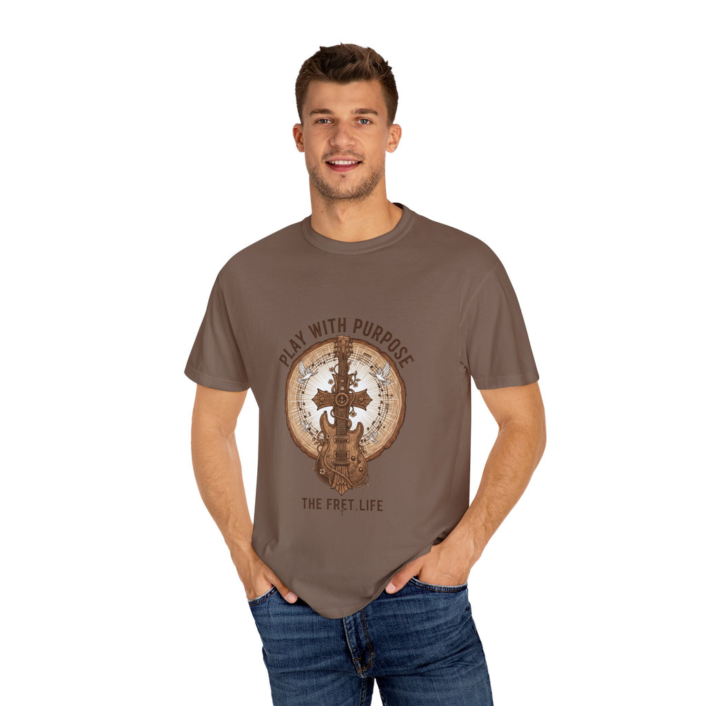 Play With Purpose Christian T-Shirt | Music Ministry Guitar Tee