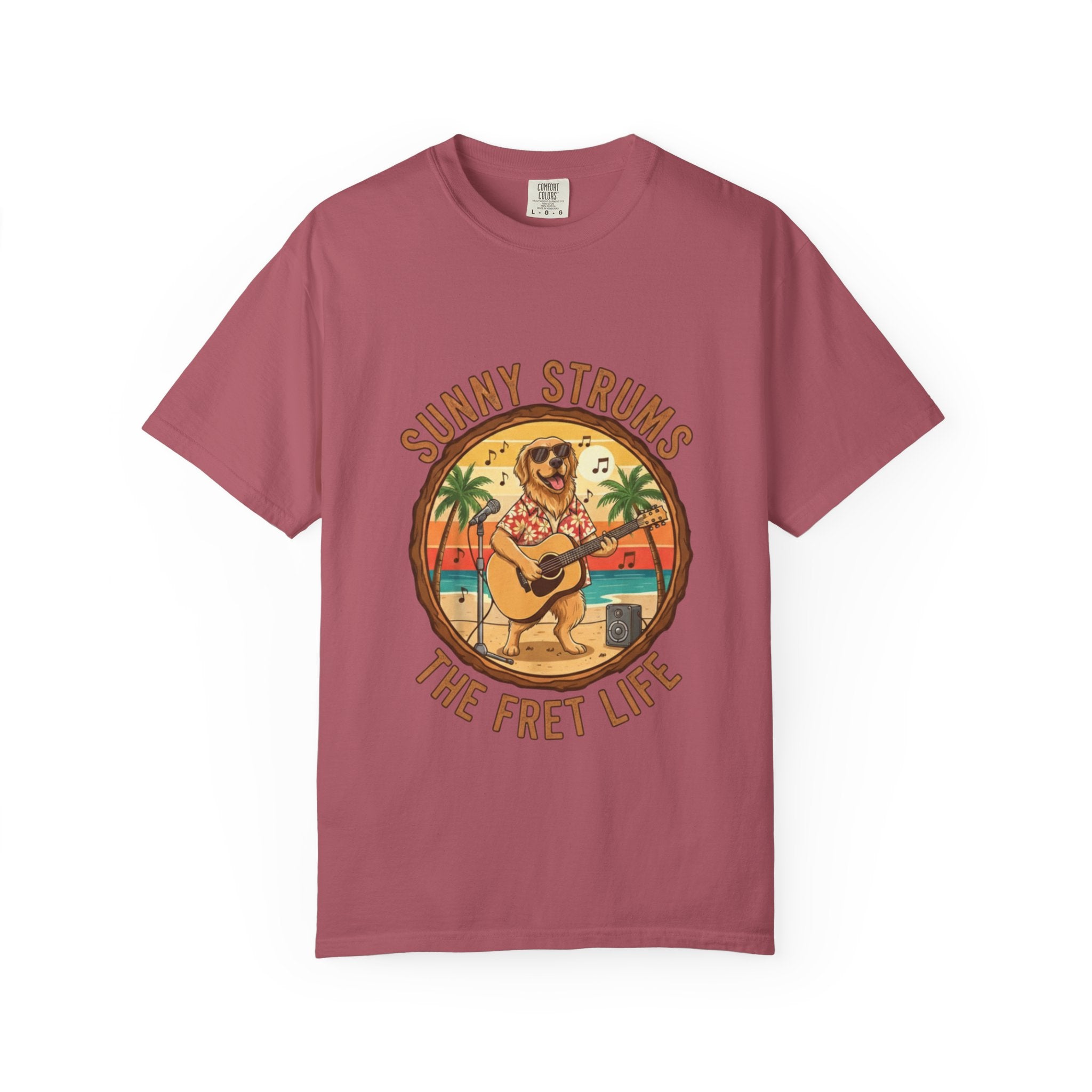 Sunny Strums: Golden Retriever Acoustic Serenade Tee