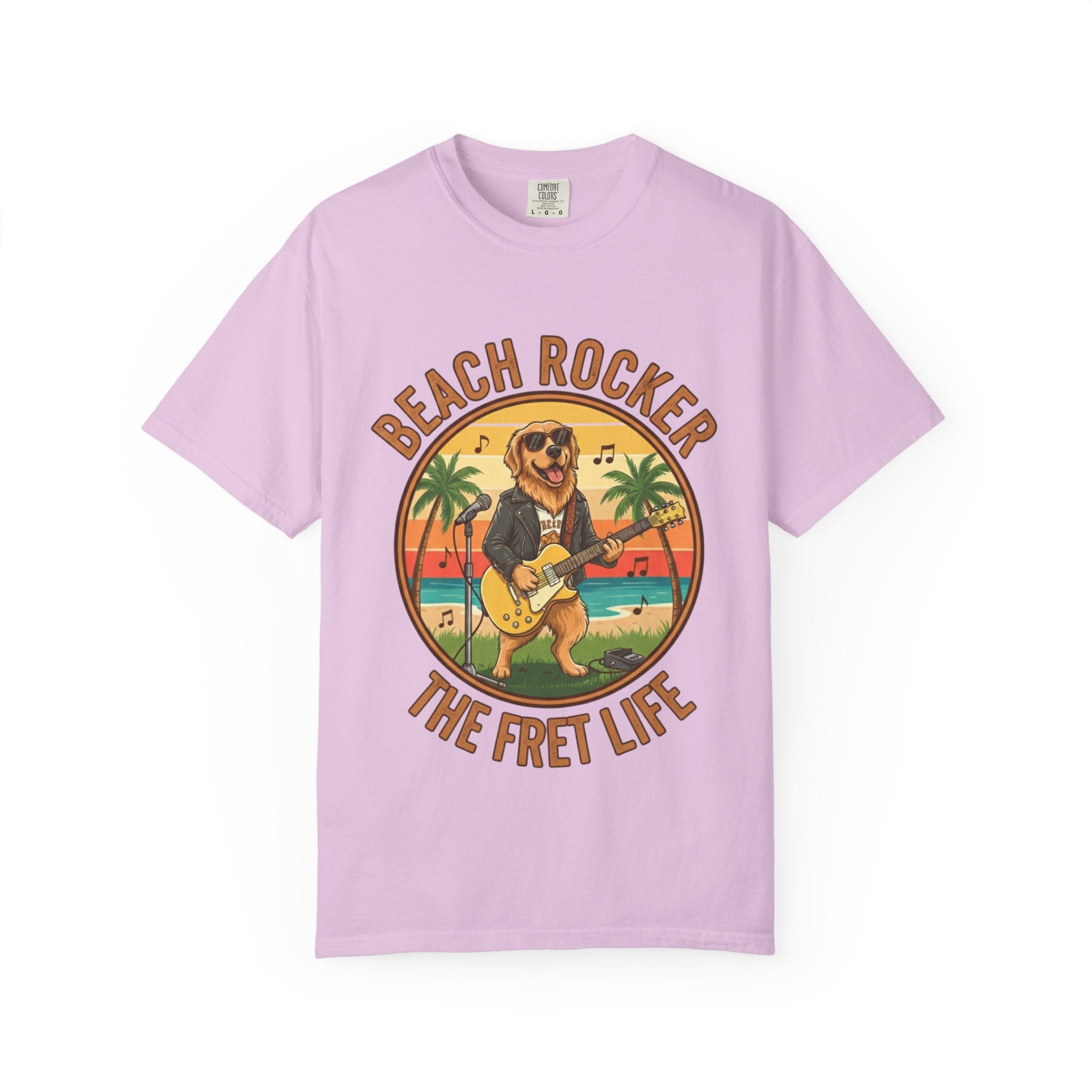 Beach Rocker: Golden's Sunset Shred Fret Life Tee