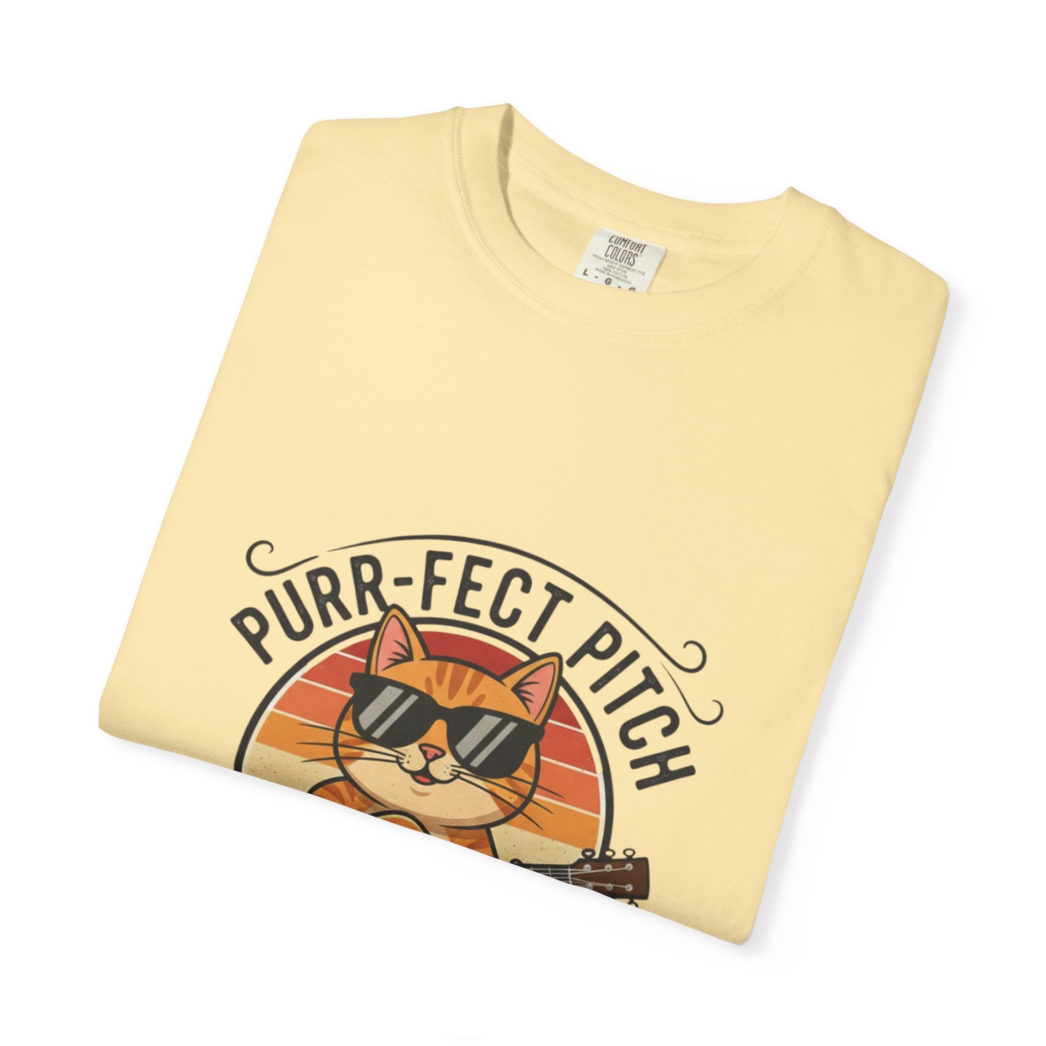 Purr-Fect Pitch: The Cool Cat Fret Life Tee