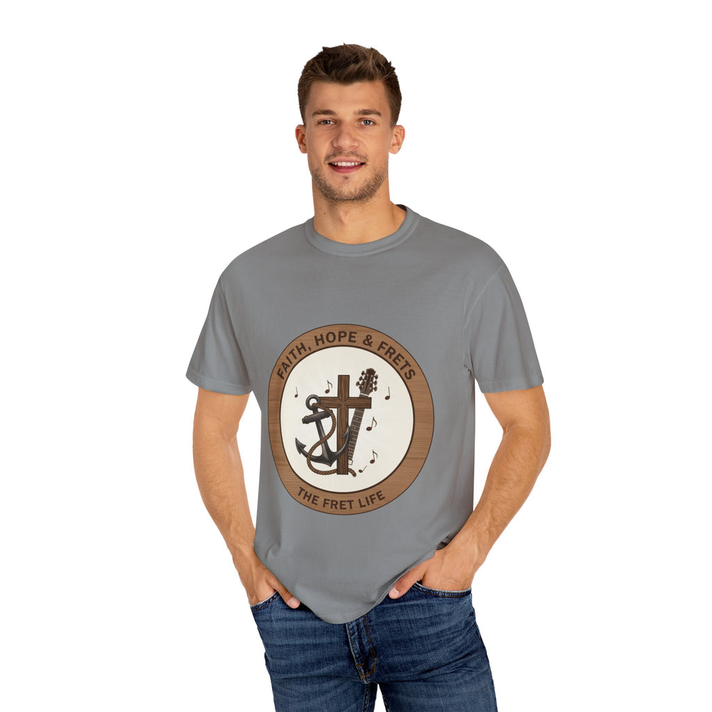 Faith Hope & Frets T-Shirt | Christian Guitar Worship Music Tee