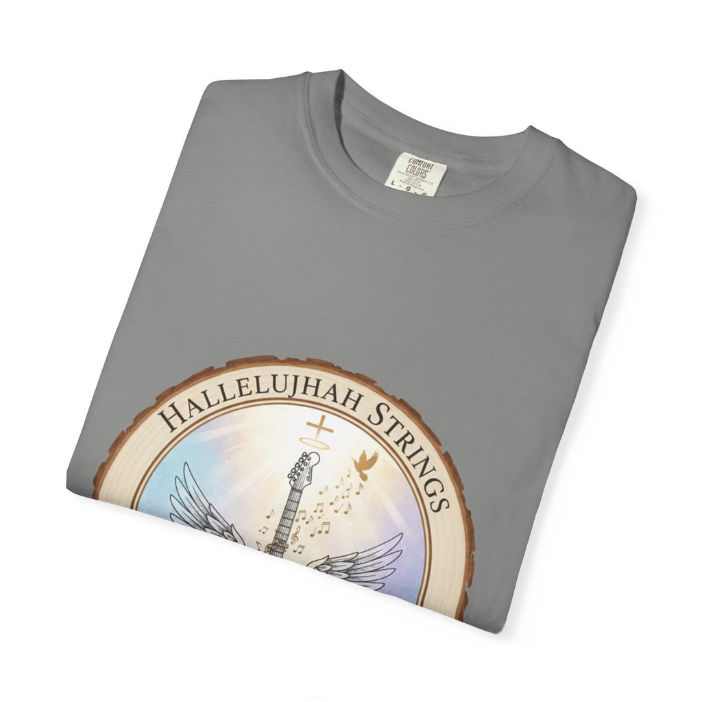 Hallelujah Strings T-Shirt | Christian Worship Guitar Praise Tee