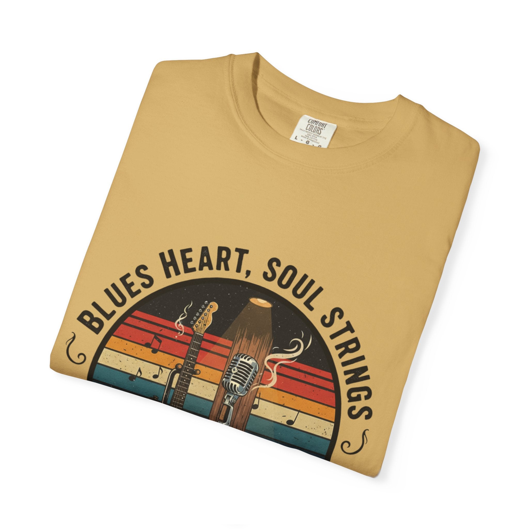 Blues Heart, Soul Strings: The Fret Life Classic Tee